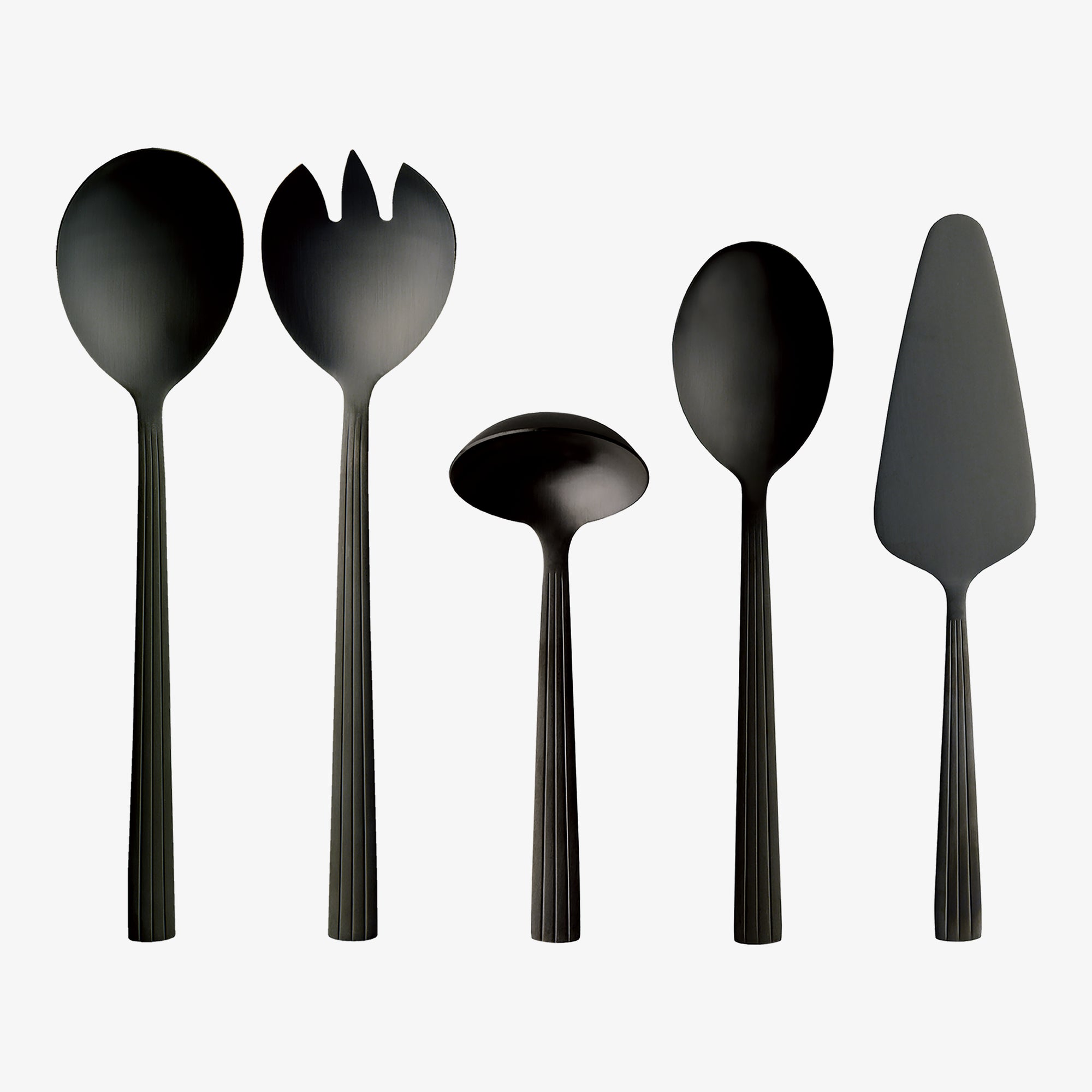 RAW 5 piece serving set | Matte Black