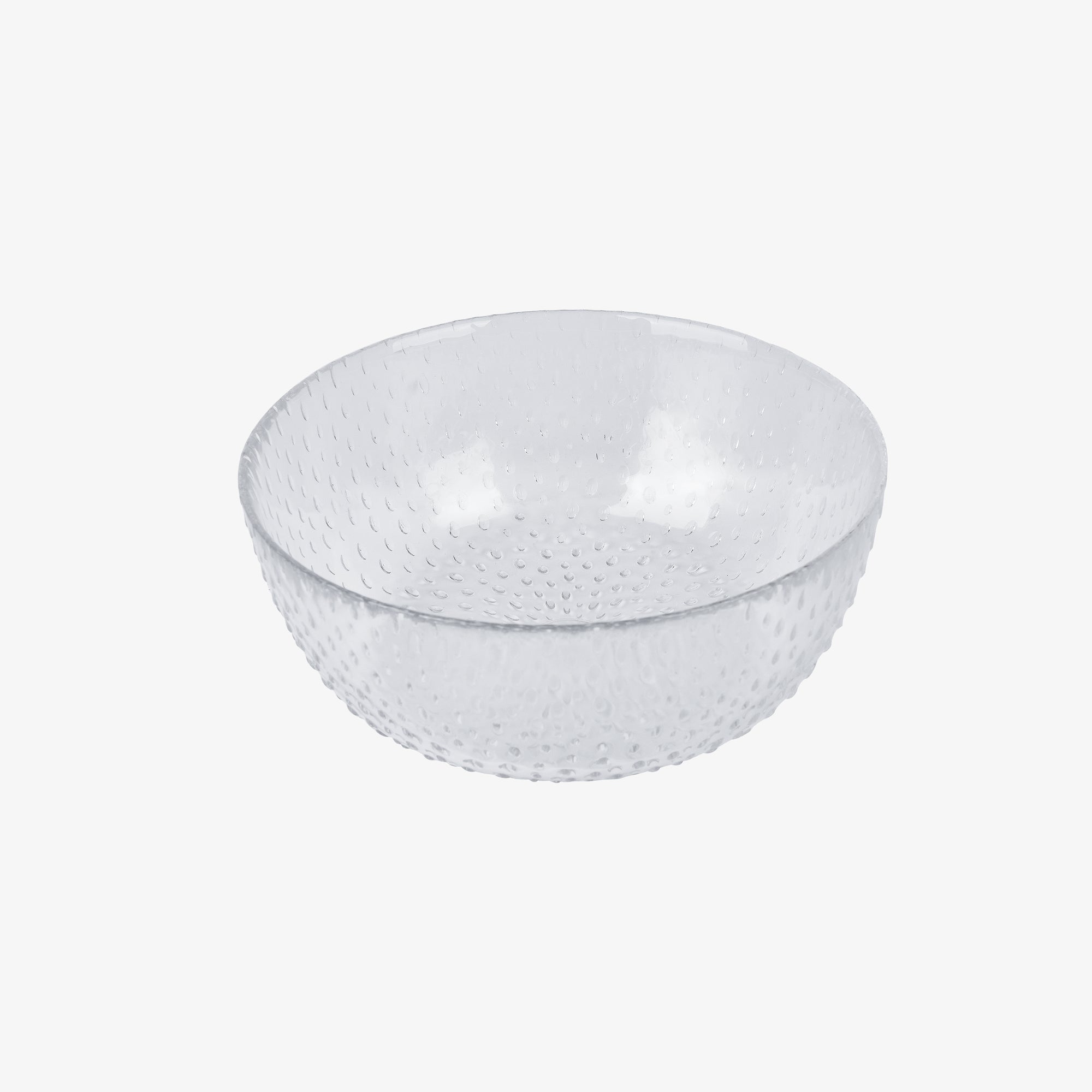 RAW Glass Beads bowl 14 cm | Clear