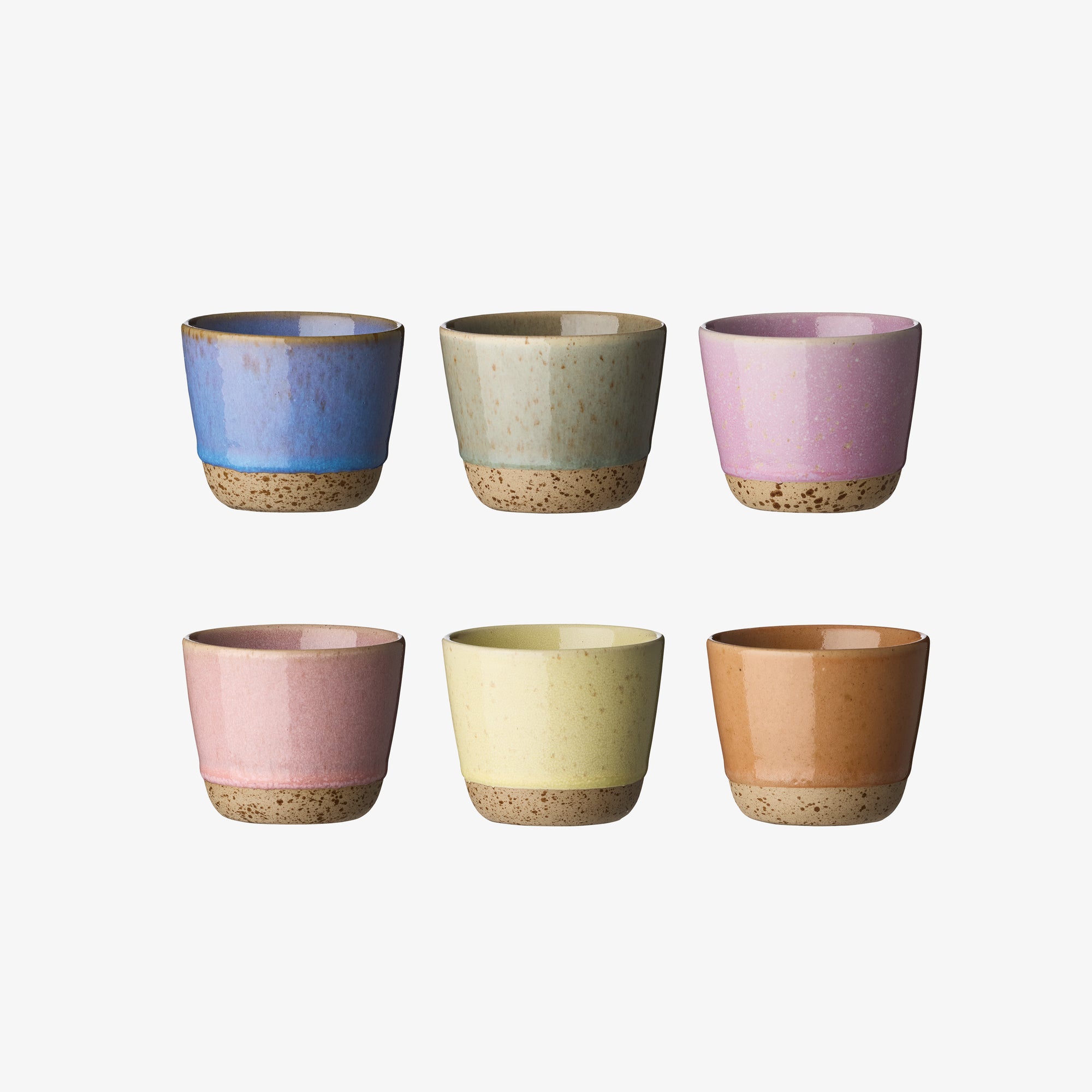 RAW Colour mug without handle 6 pcs. 20 cl | Mix