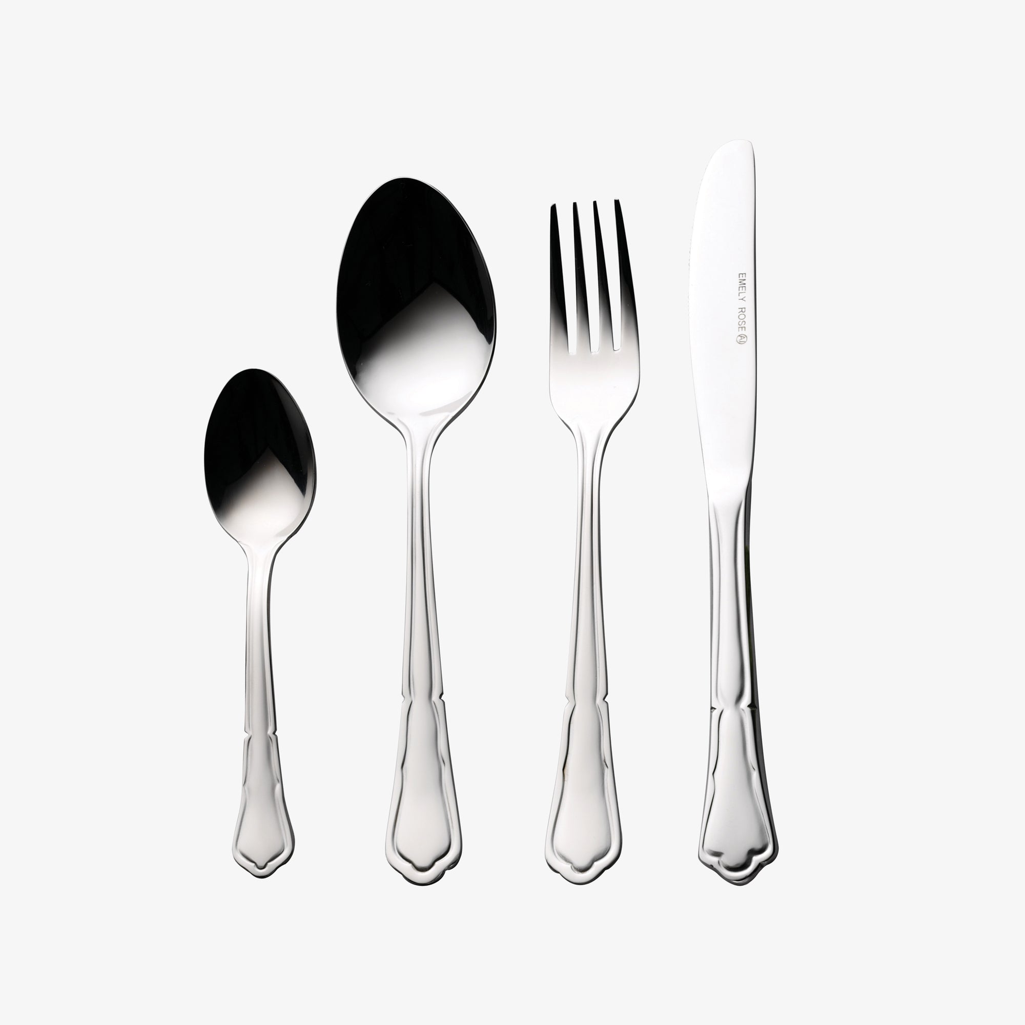 Emely Rose cutlery set 24 pieces | Mirror Polish