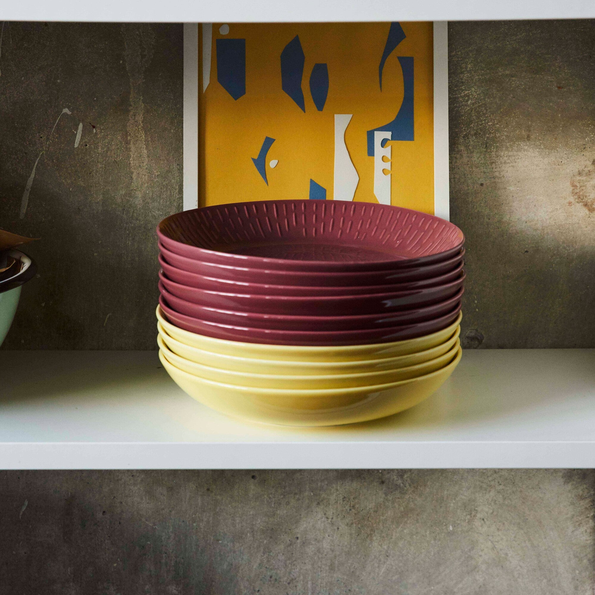 Confetti pasta plate | Bordeaux