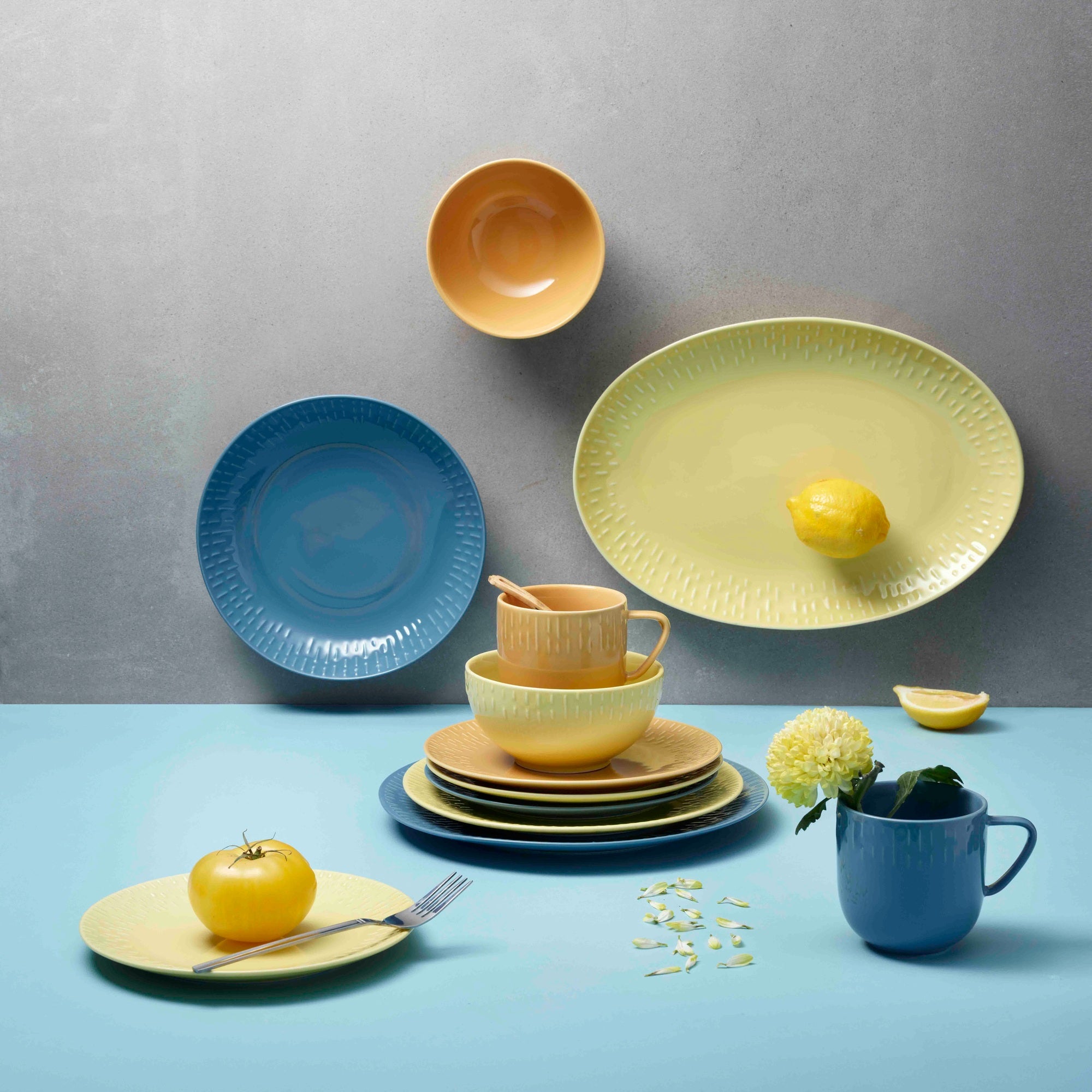 Confetti dessert plate | Mustard