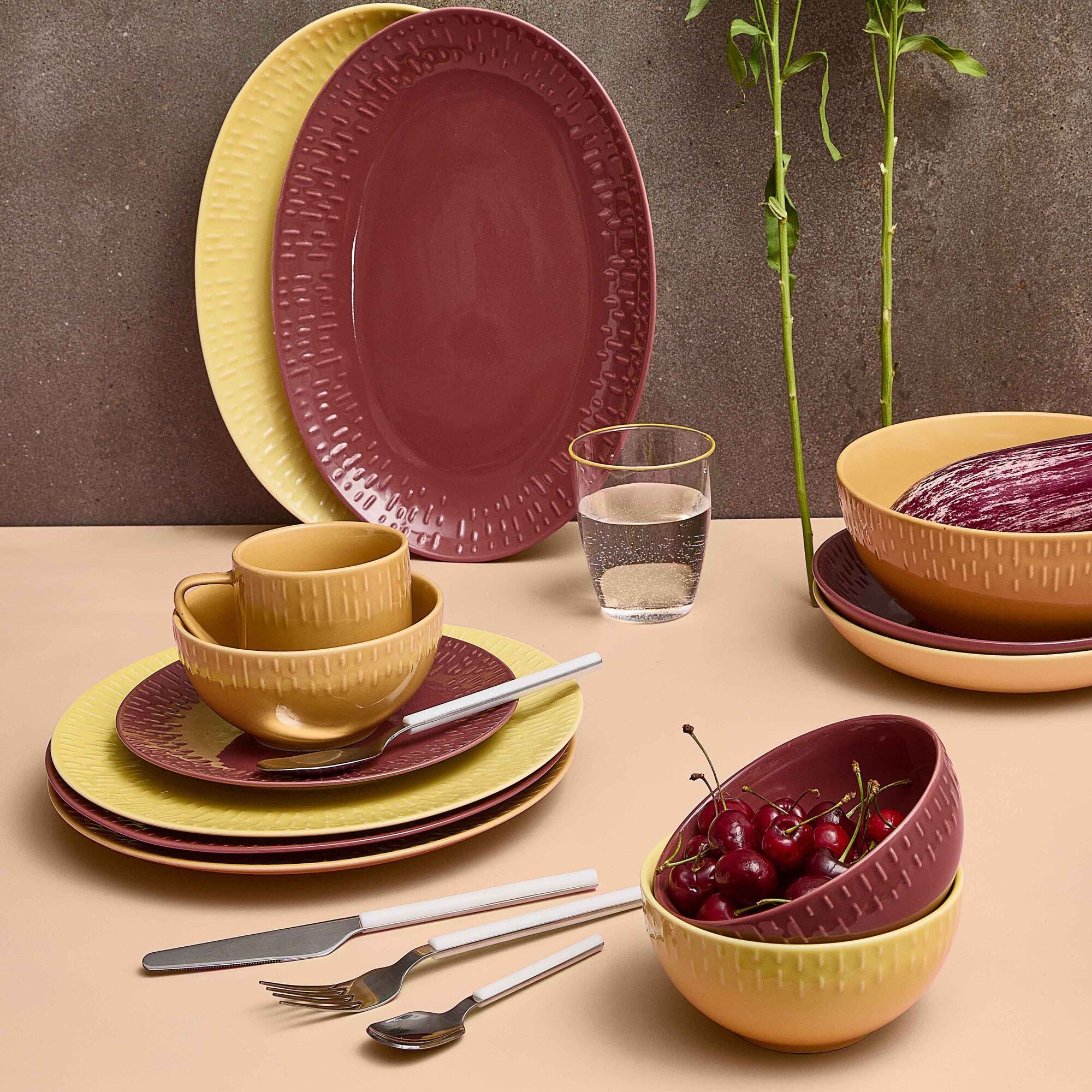Confetti dessert plate | Bordeaux