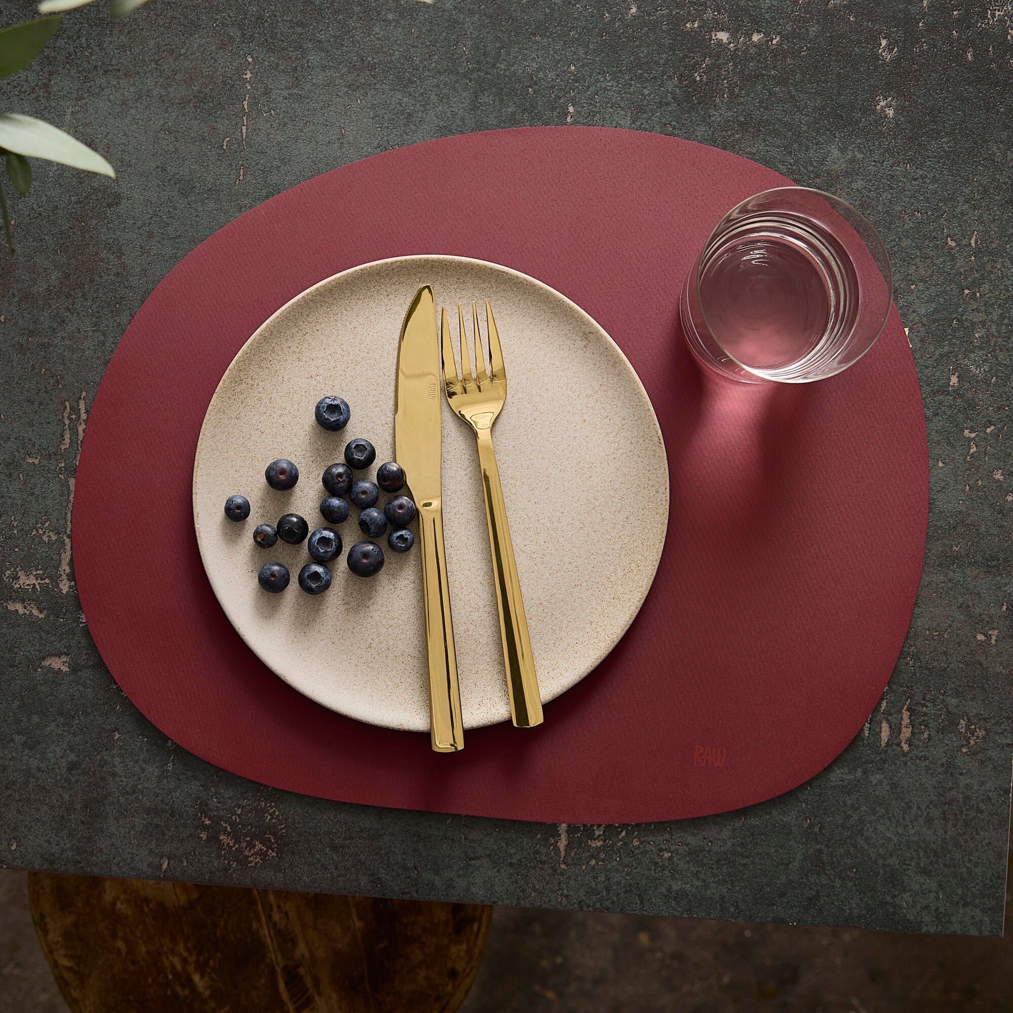 RAW Silicone placemat | Bordeaux