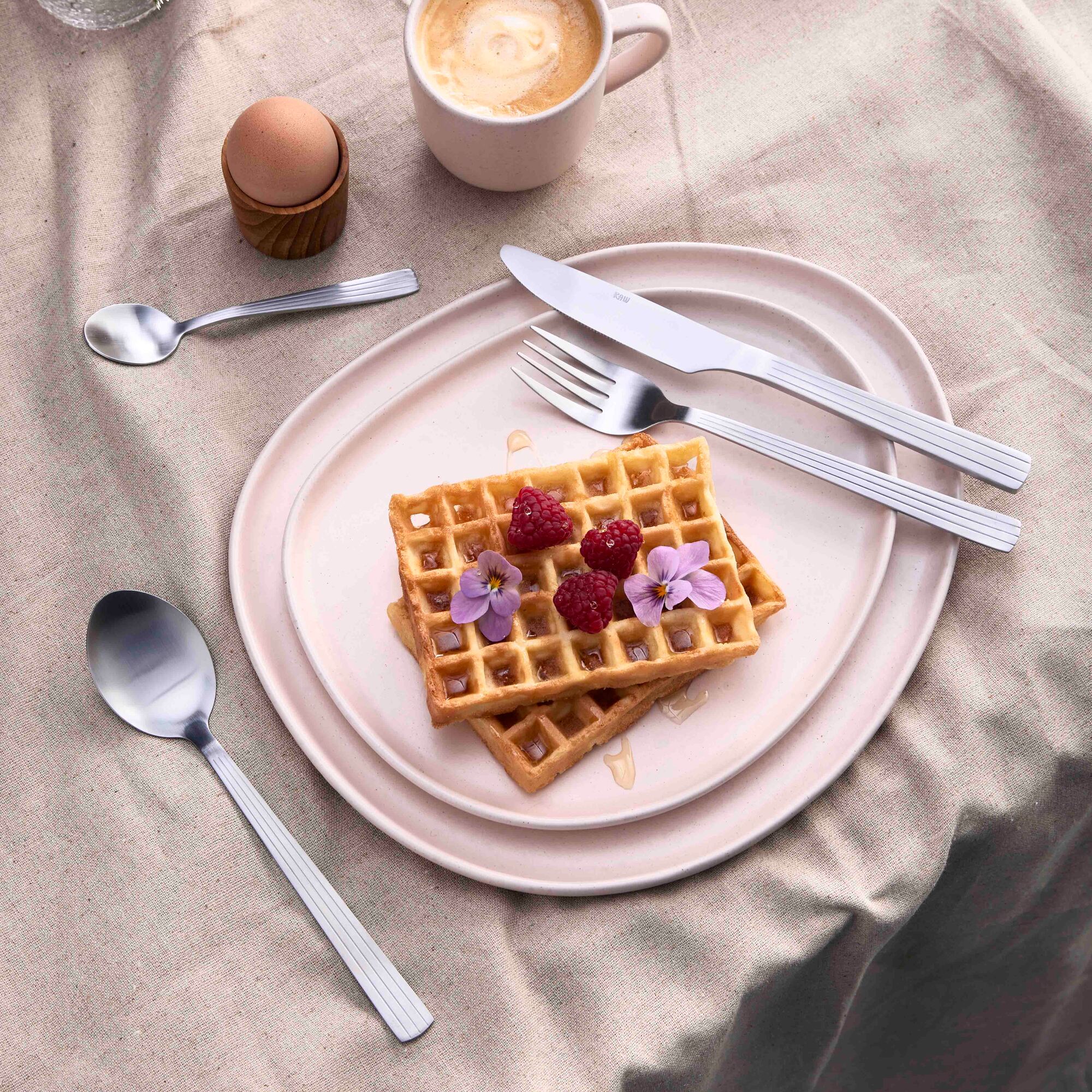 RAW 60-piece cutlery set | Matte Steel