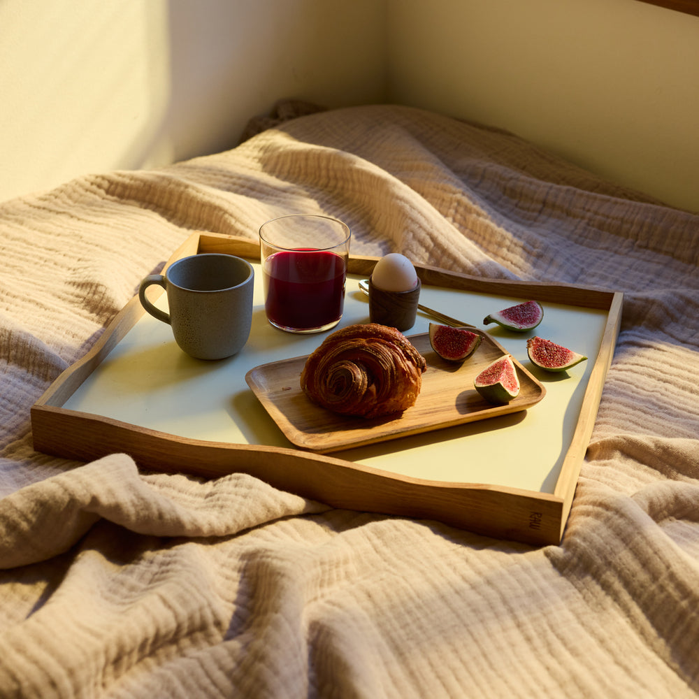 RAW Teak reversible tray 45 cm | Natural