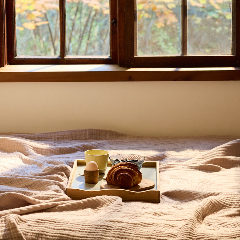 RAW Teak reversible tray 38 cm | Natural