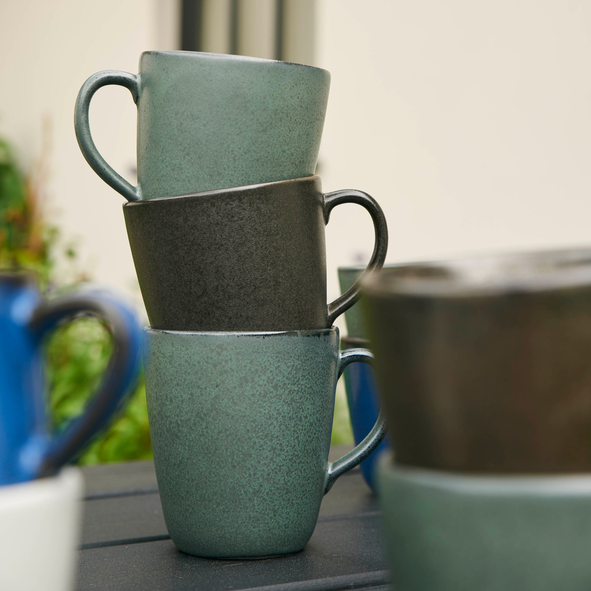 RAW mug with handle 4 pcs. | Northern Green