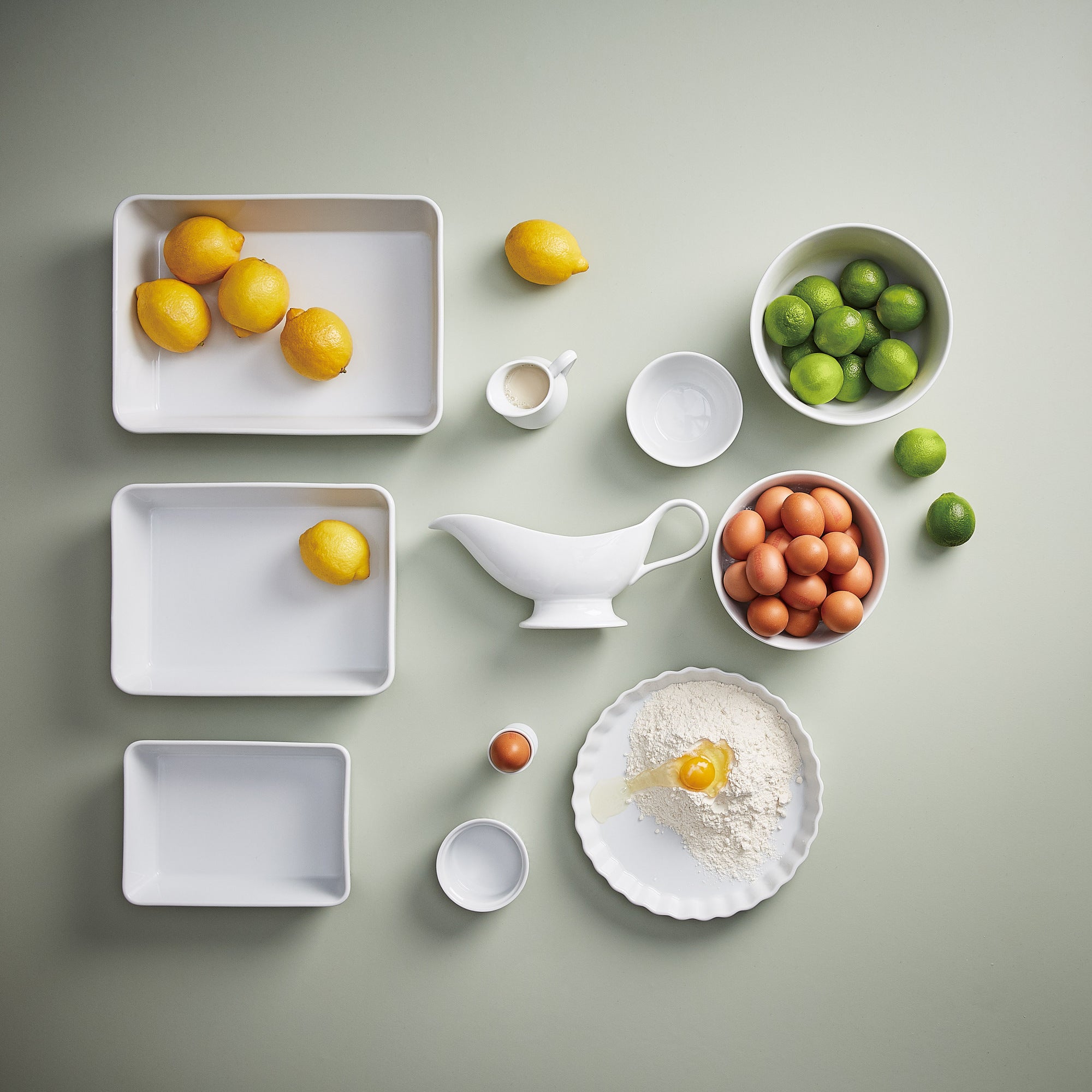 Aroma rectangular dish 24 cm | White