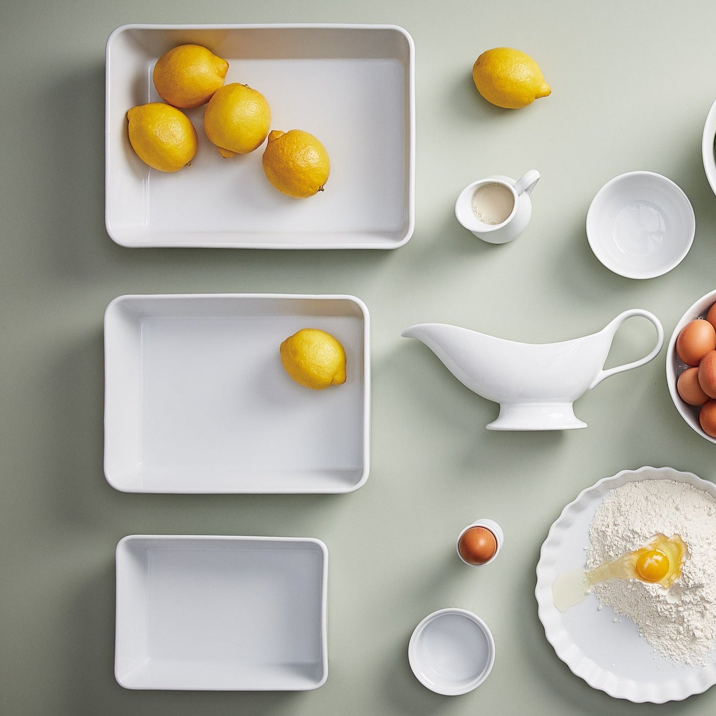 Aroma rectangular dish 30 cm | White