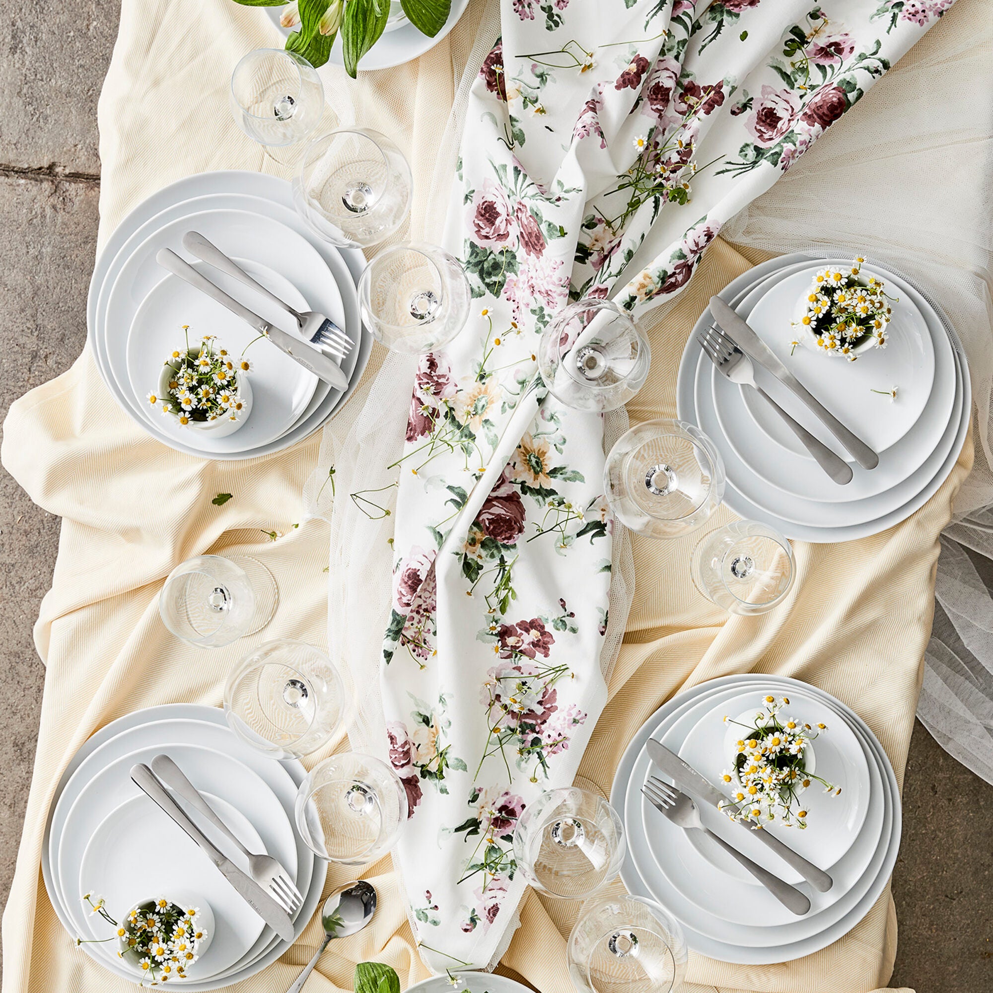 Atelier dessert plate 4 pcs. | Super White