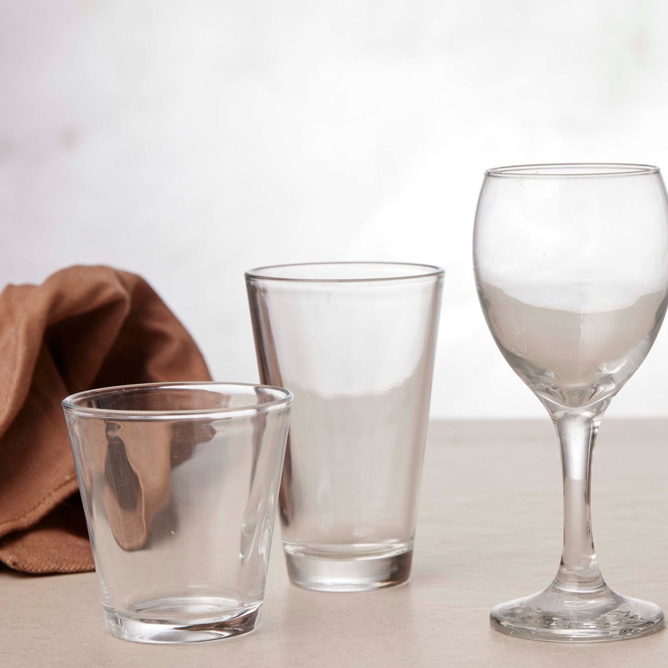 Café water glass tall | Clear