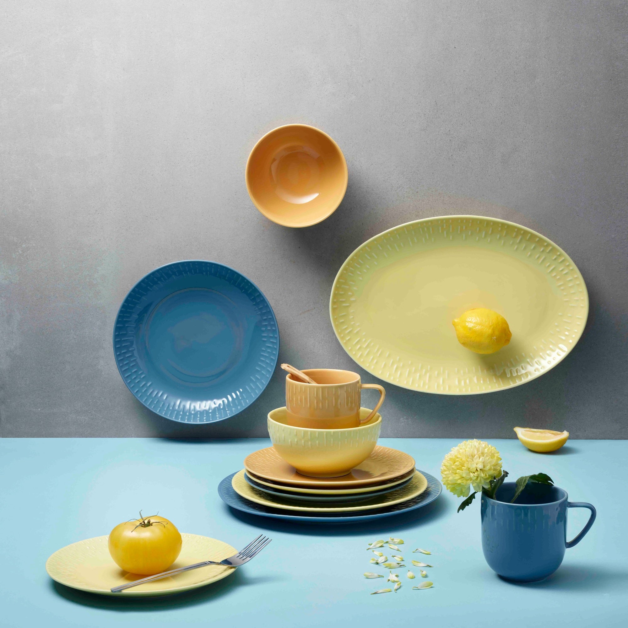 Confetti pasta plate | Blueberry