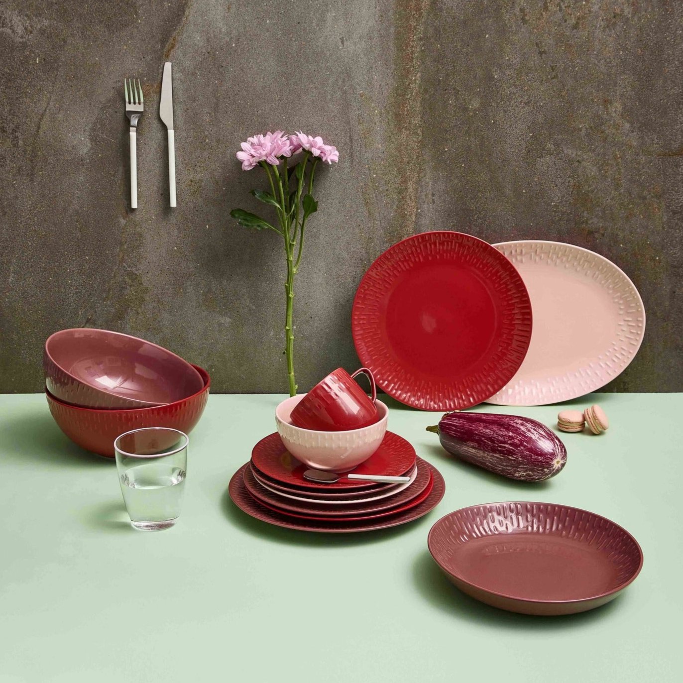 Confetti salad bowl | Bordeaux