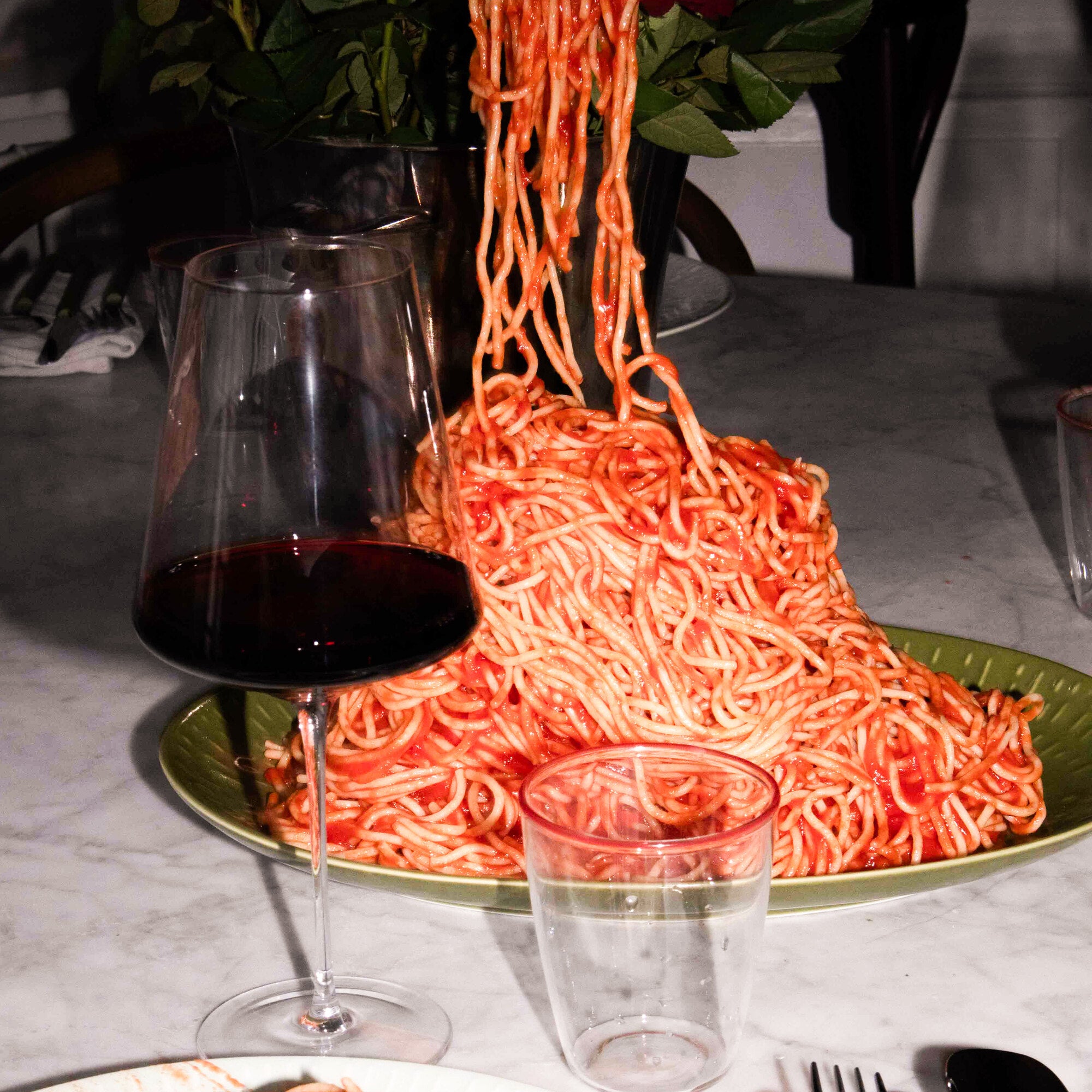 Confetti dinner plate | Olive