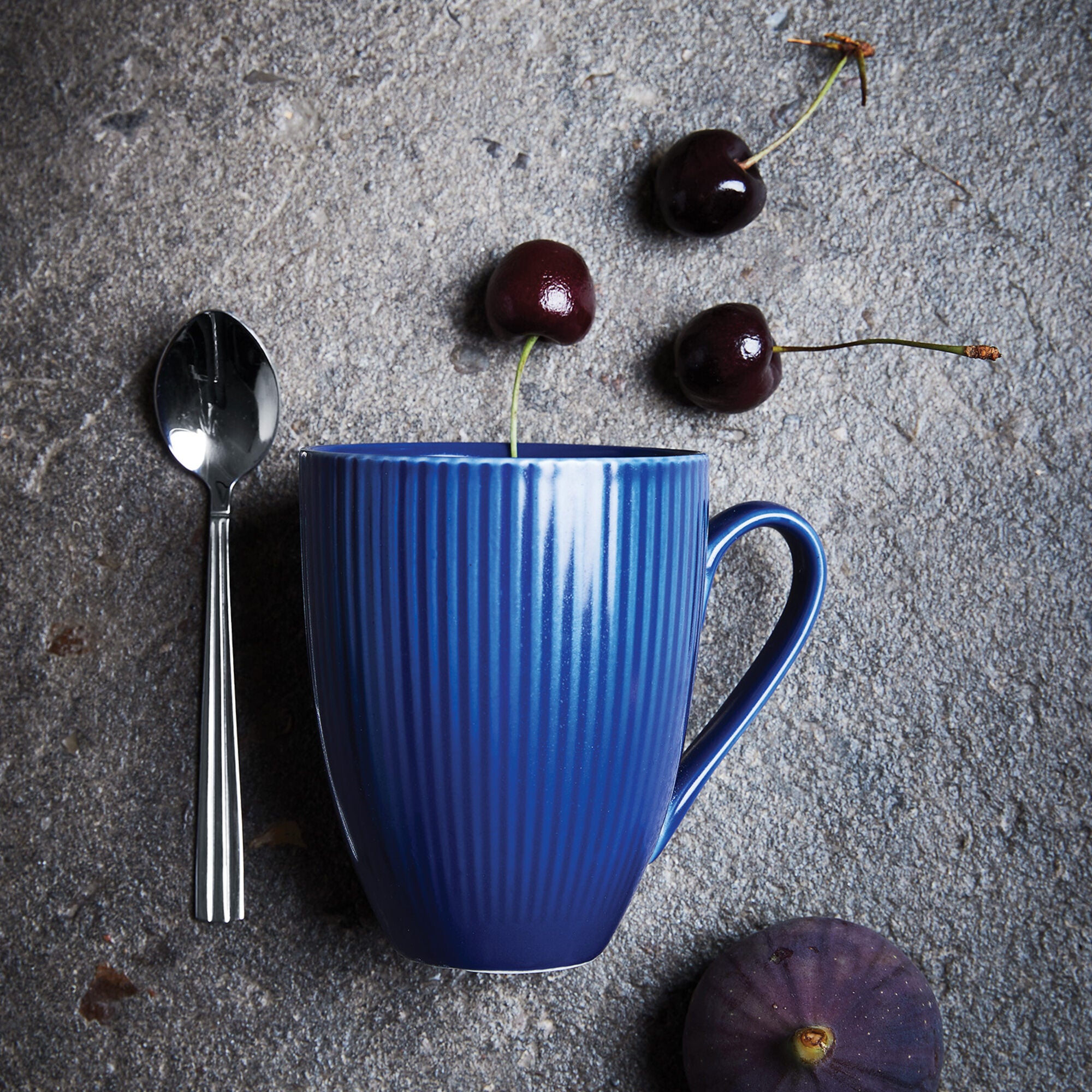 Groovy mug with handle | Blue