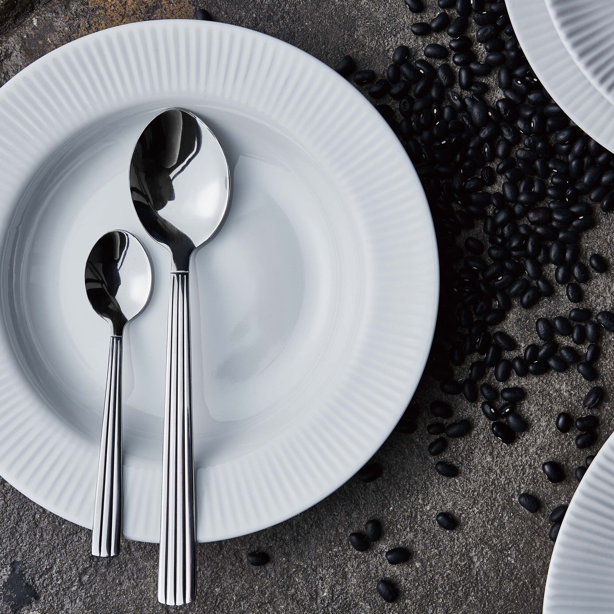 Groovy coffee spoon | Mirror Polish