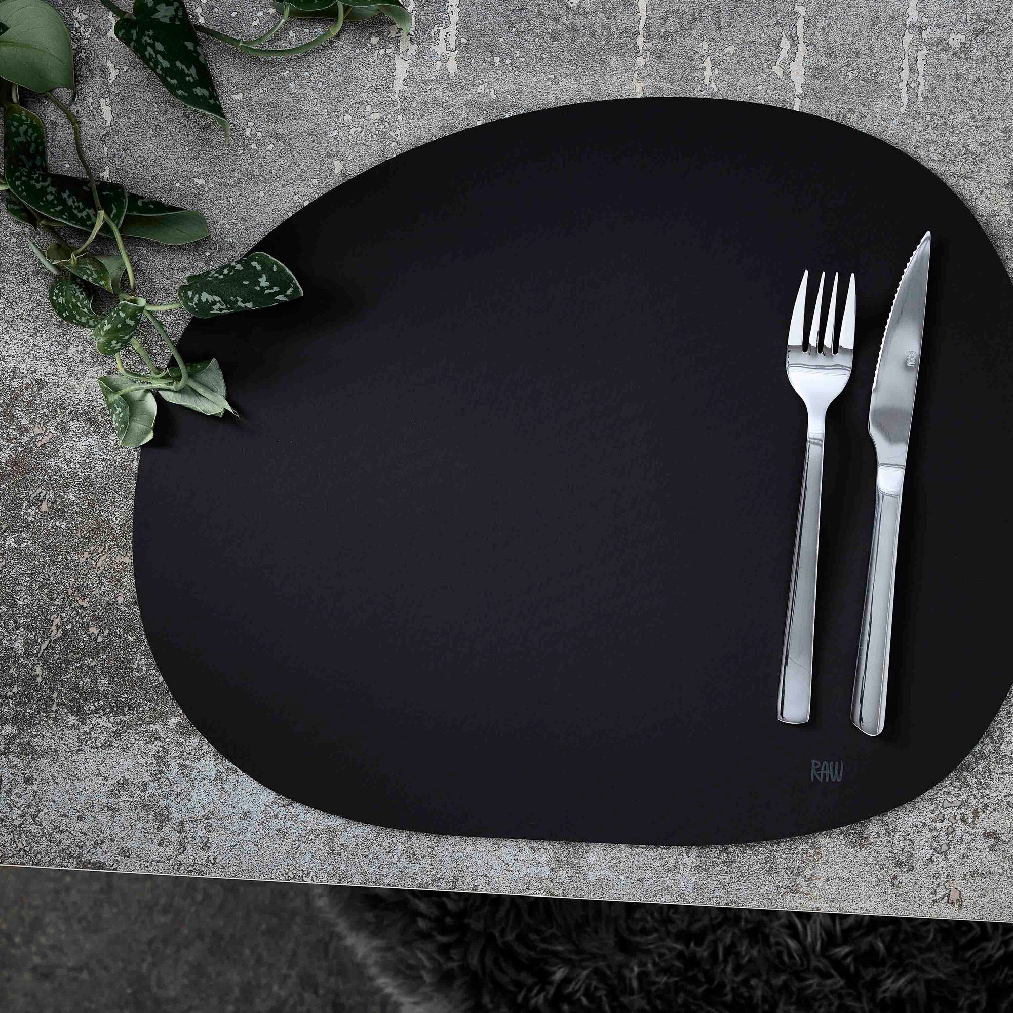 RAW Silicone placemat | Black