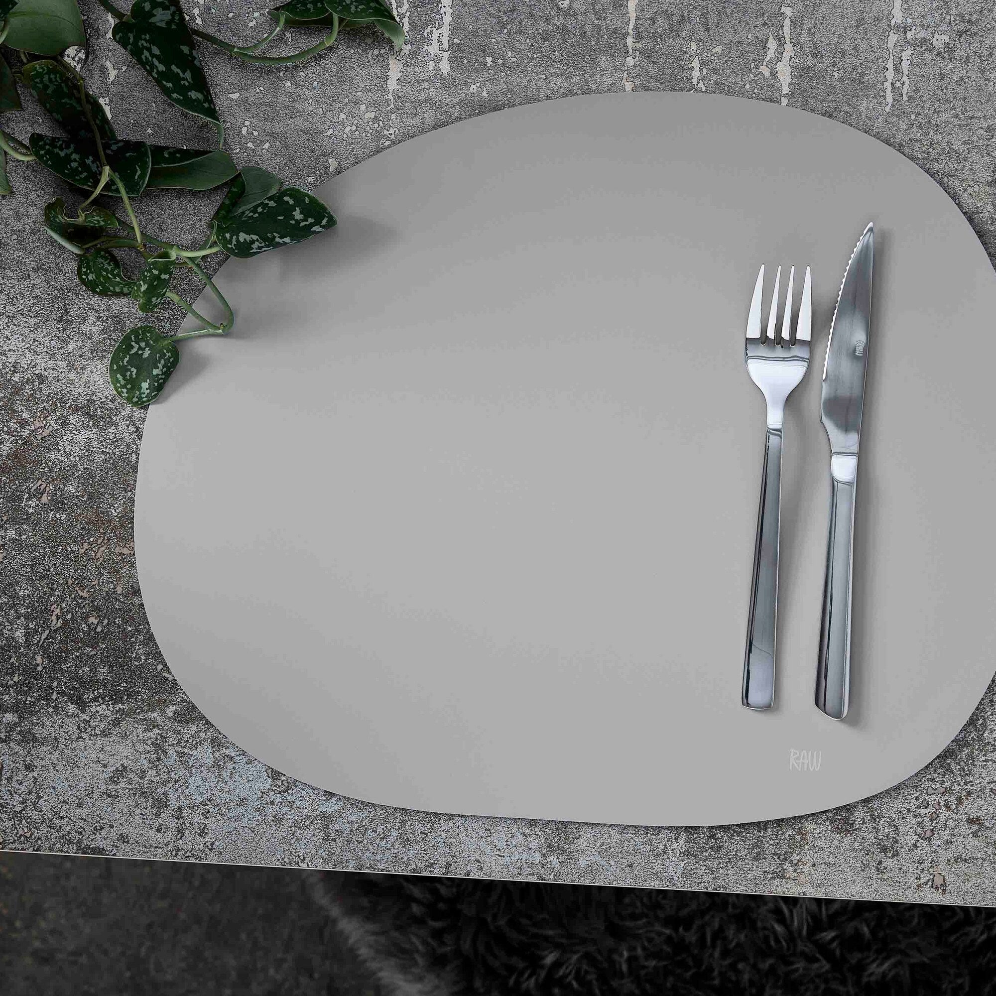 RAW Silicone placemat | Light Grey