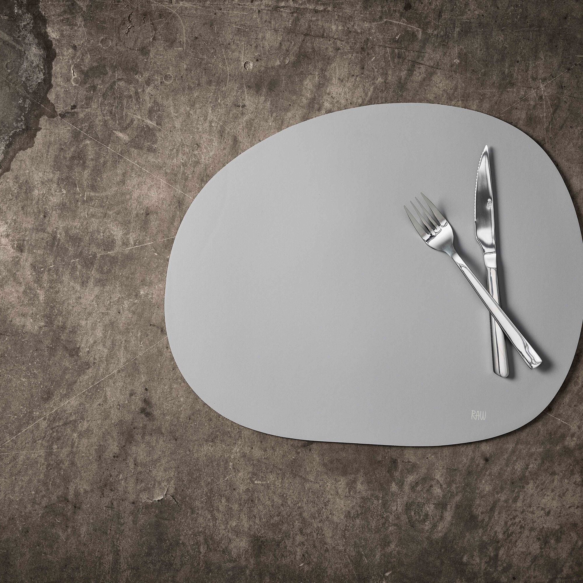 RAW Silicone placemat | Light Grey