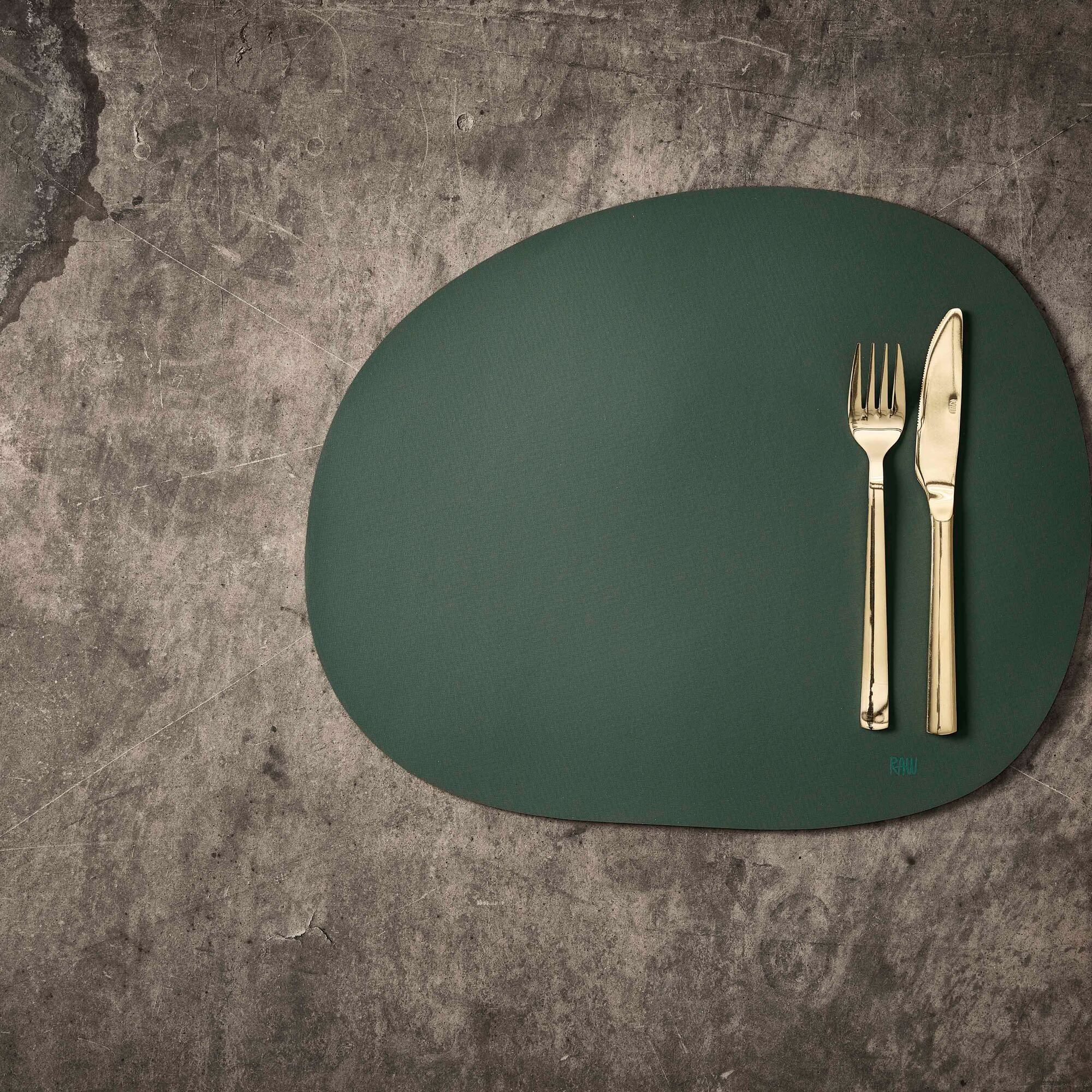 RAW Silicone placemat | Dark green