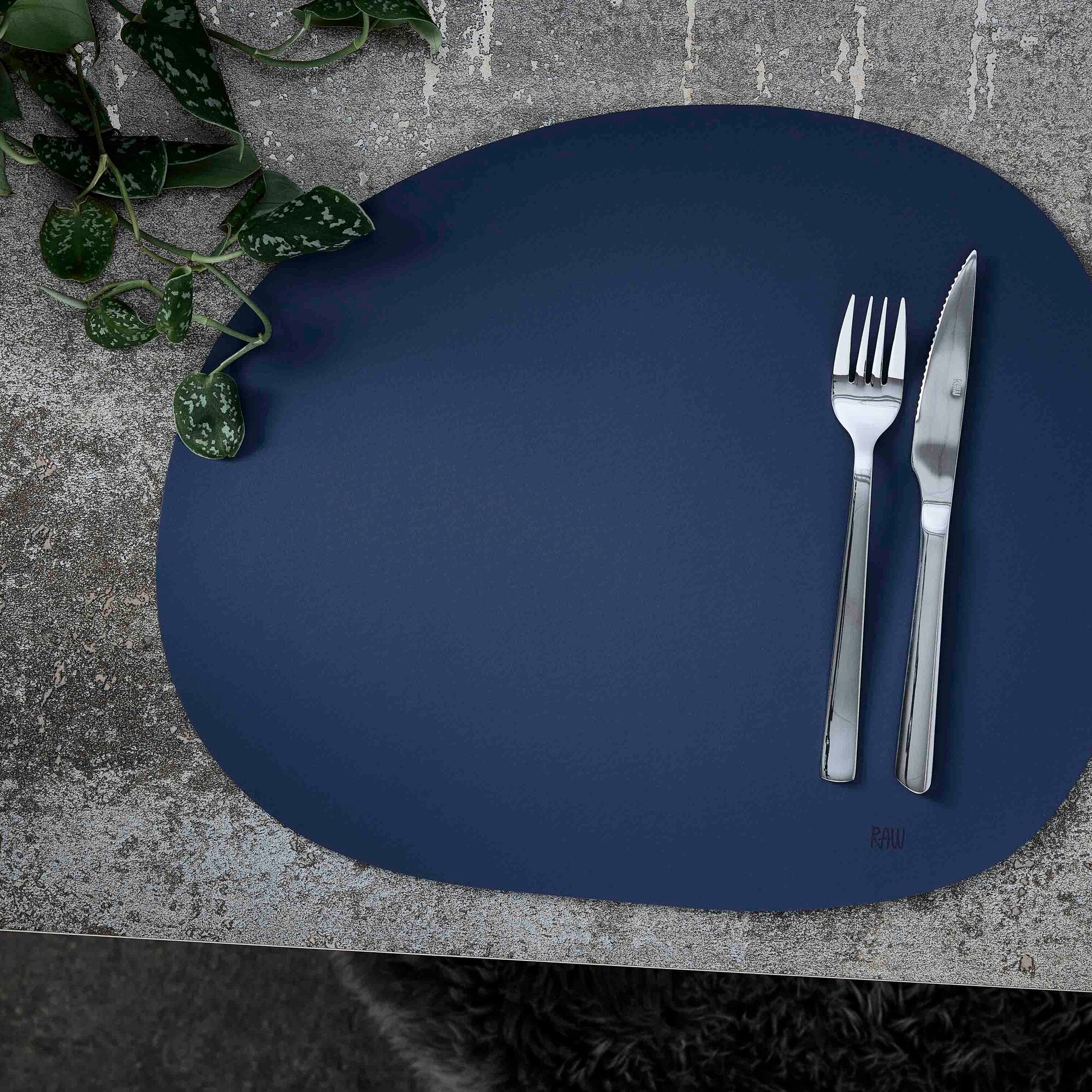 RAW Silicone placemat | Dark blue