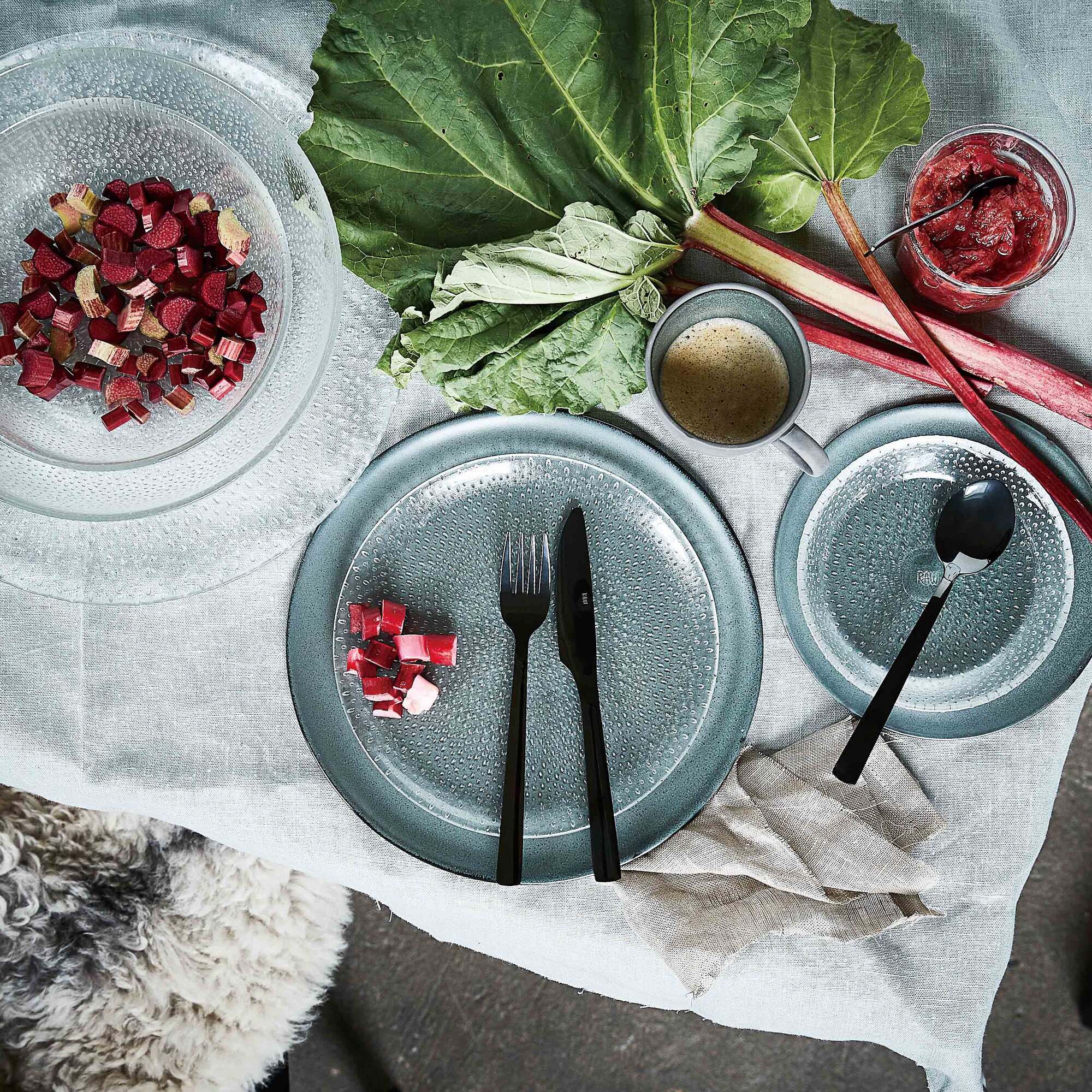 RAW Glass Beads bowl 20.5 cm | Clear