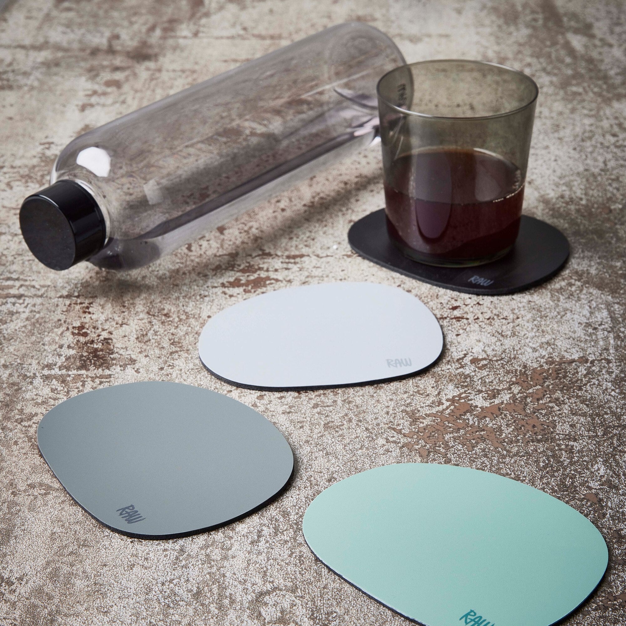 RAW Silicone coasters 6 pcs. | Green
