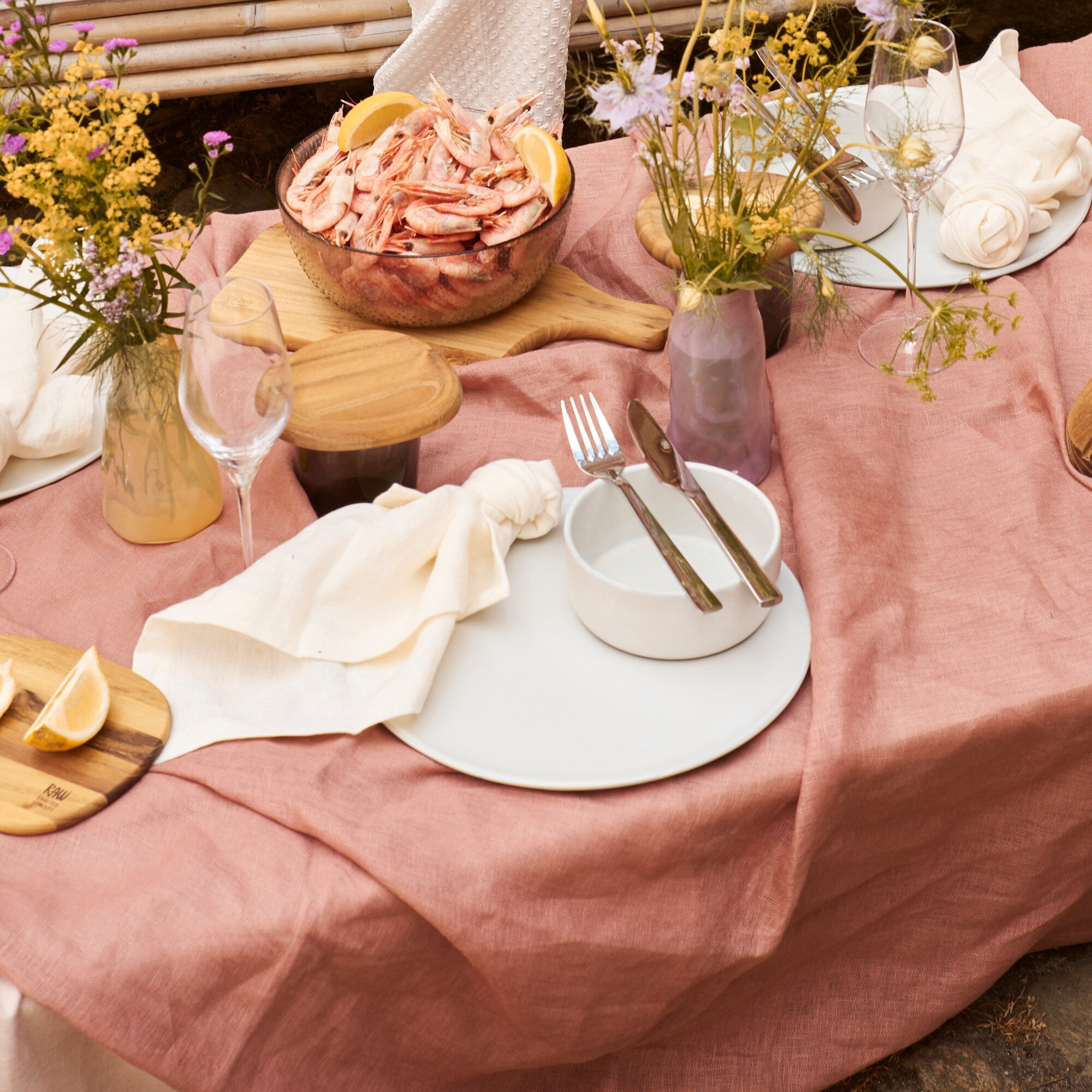 RAW Glass Beads bowl 26.5 cm | Smoke