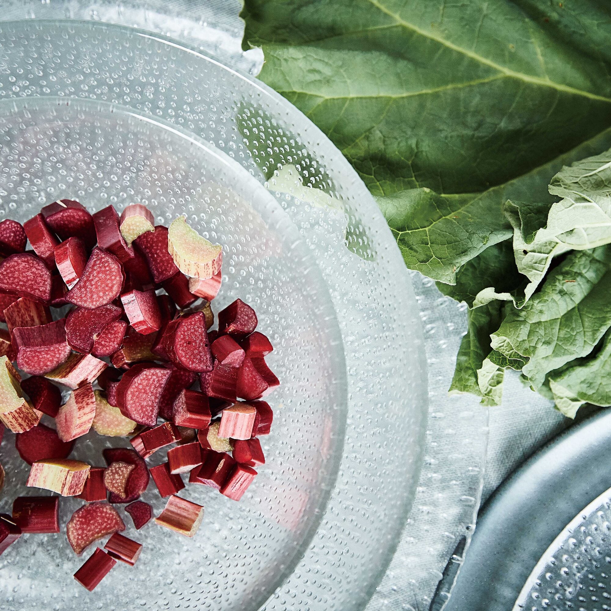 RAW Glass Beads bowl 20.5 cm | Clear