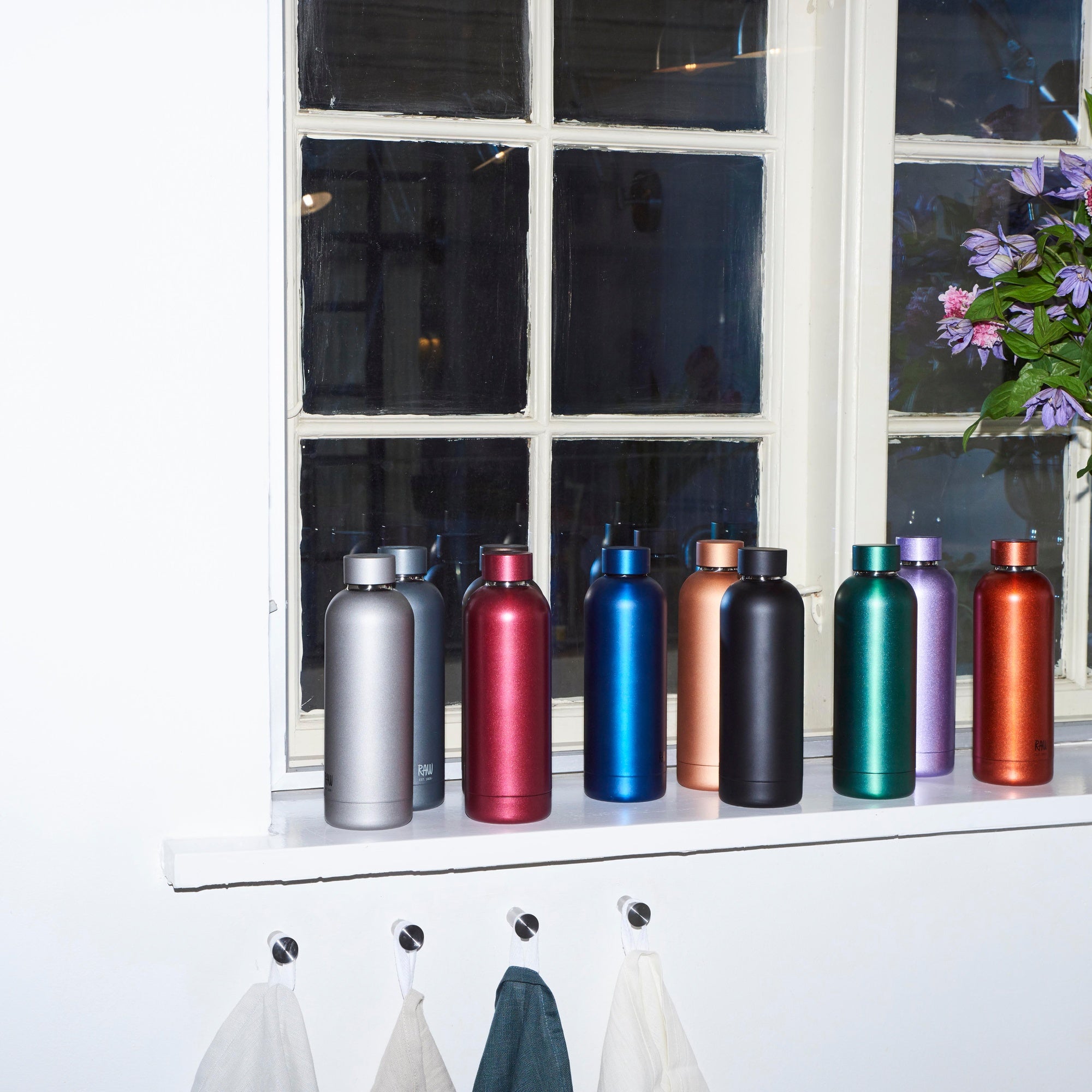 RAW To Go thermo bottle | Metallic Silver