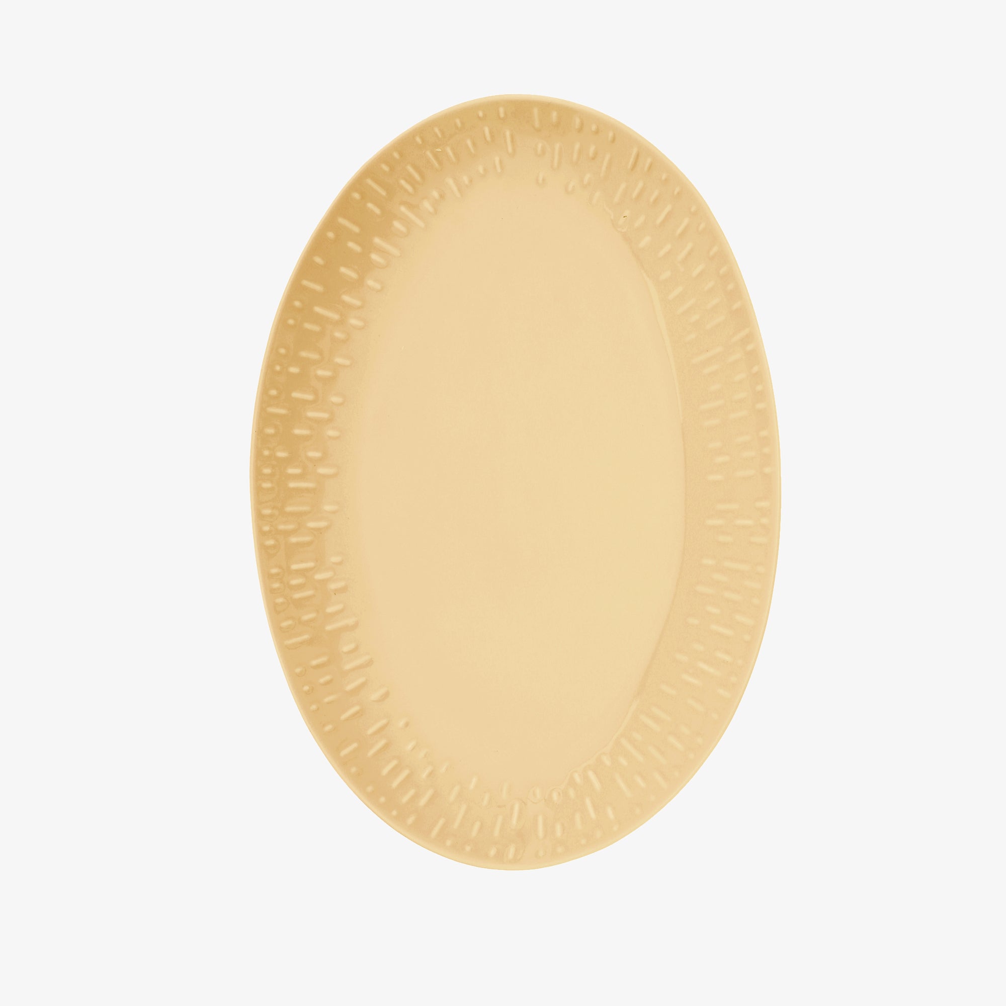 Confetti oval dish | Mustard