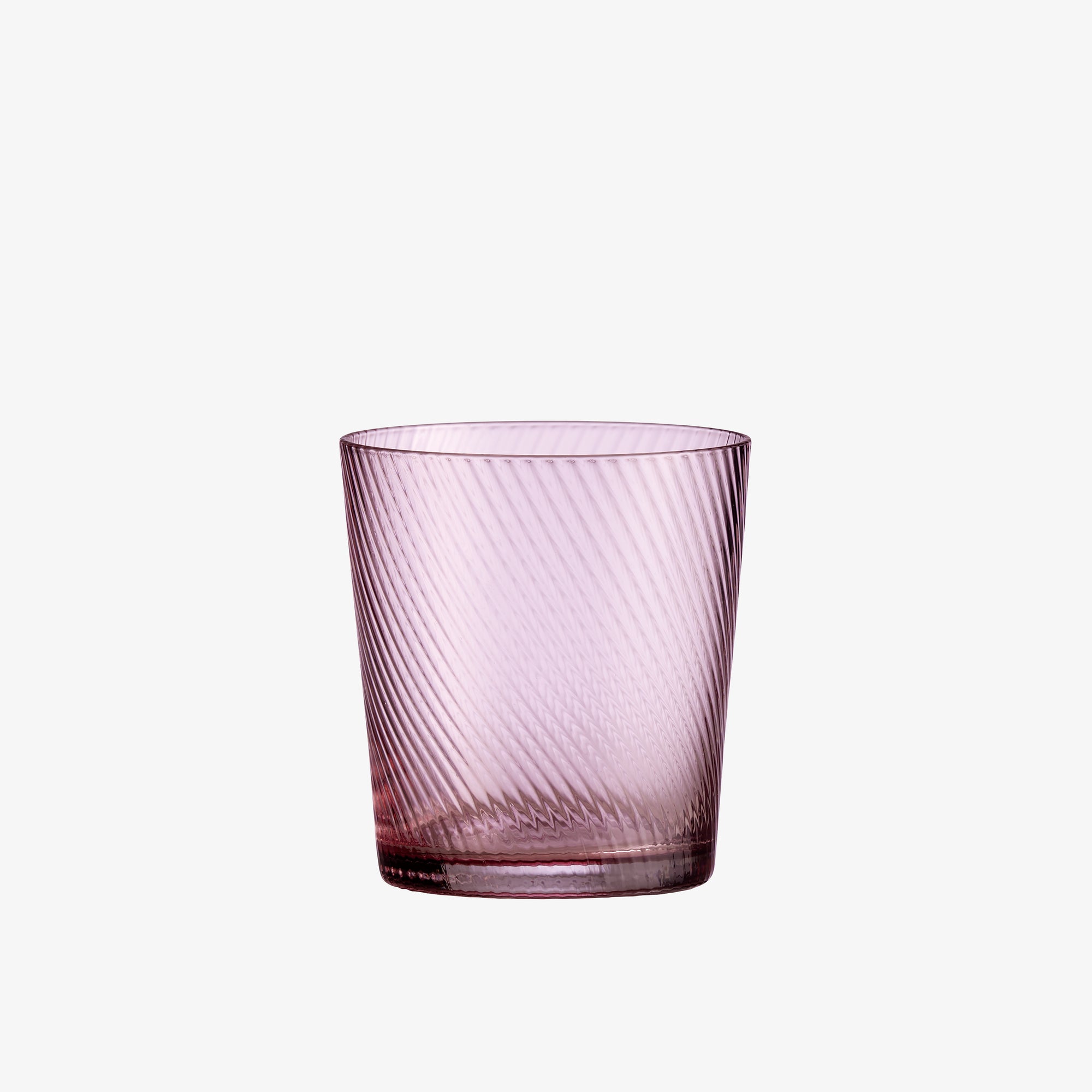 RAW Unique Swirl water glass | Pink