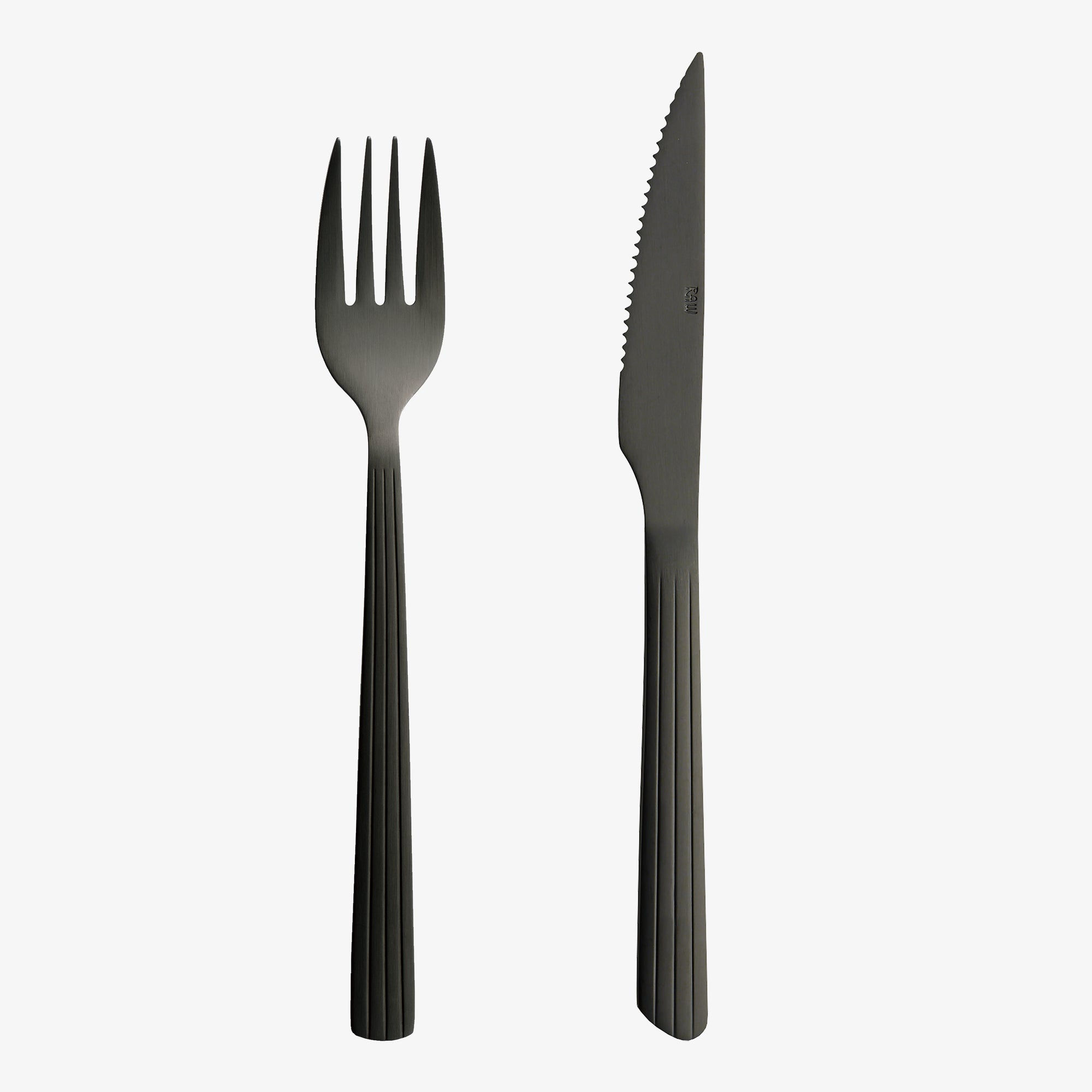 RAW 8 piece steak set | Matte Black