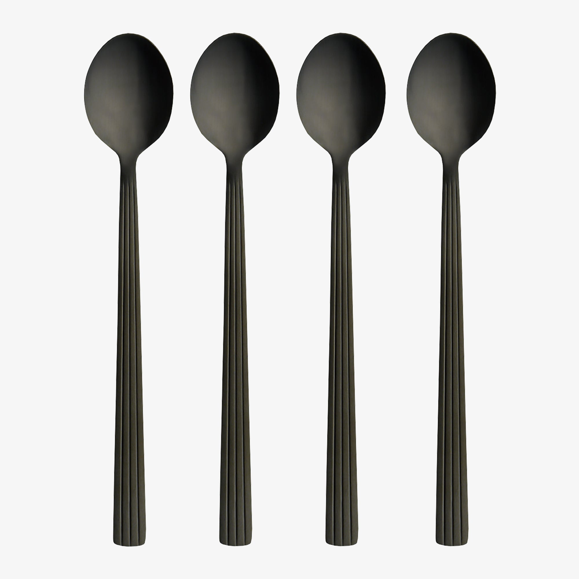 RAW café latte spoon 4 pcs. | Matte Black