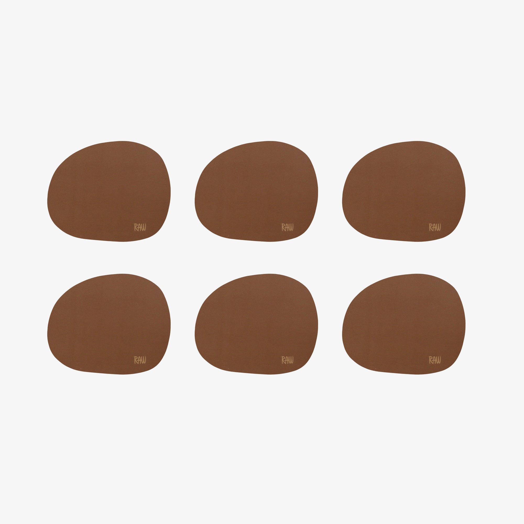 RAW Silicone coasters 6 pcs. | Mocca