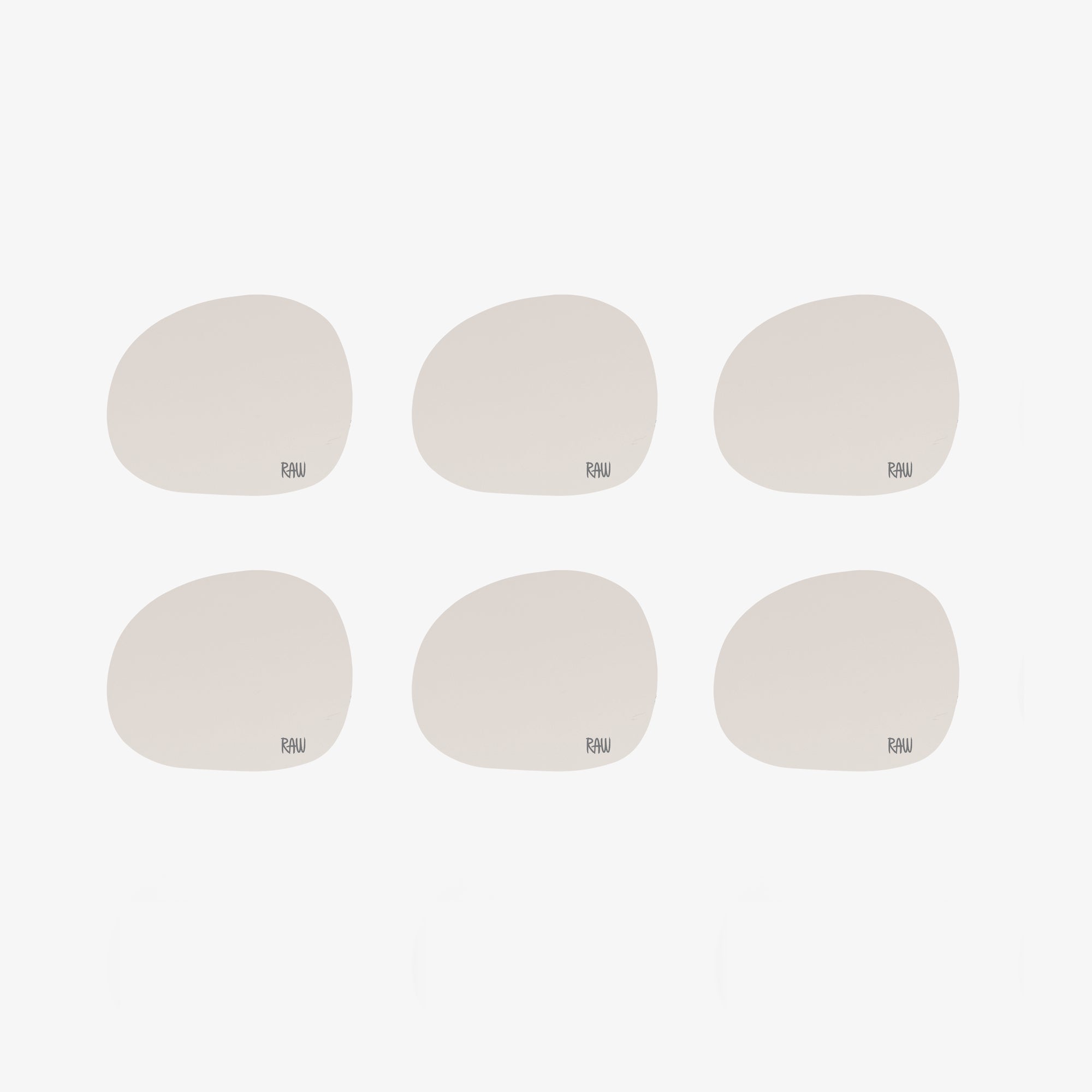 RAW Silicone coasters 6 pcs. | Sand