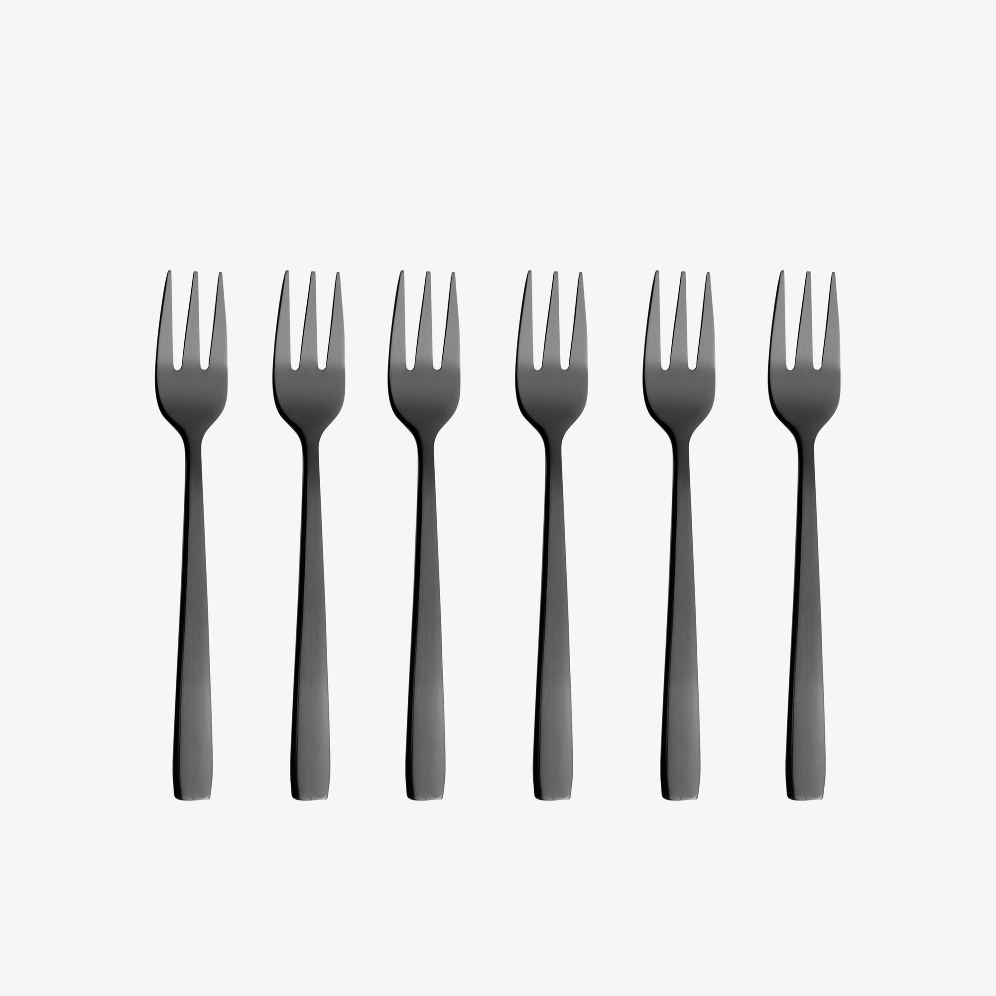 RAW cake fork 6 pcs. | Shiny Black