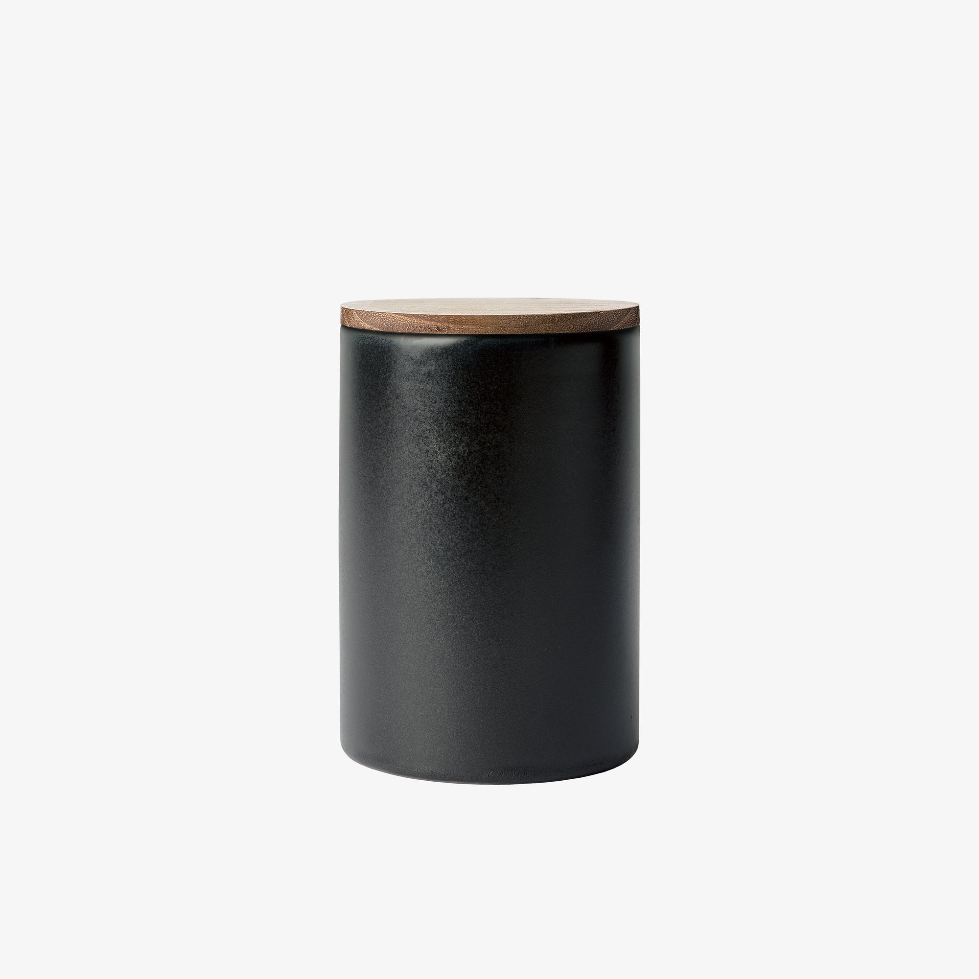 RAW Storage with teak lid | Titanium Black