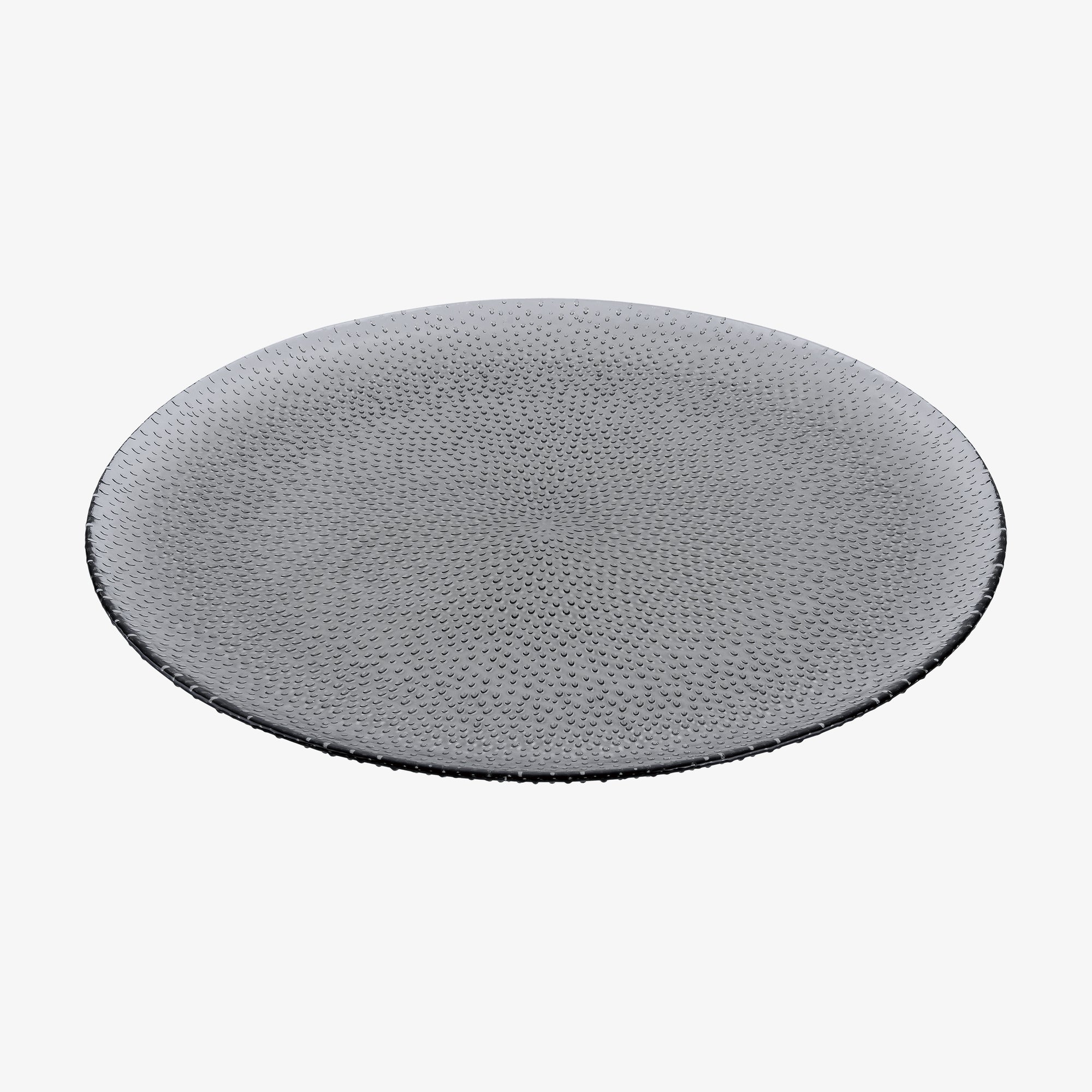 RAW Glass Beads dinner plate | Smoke