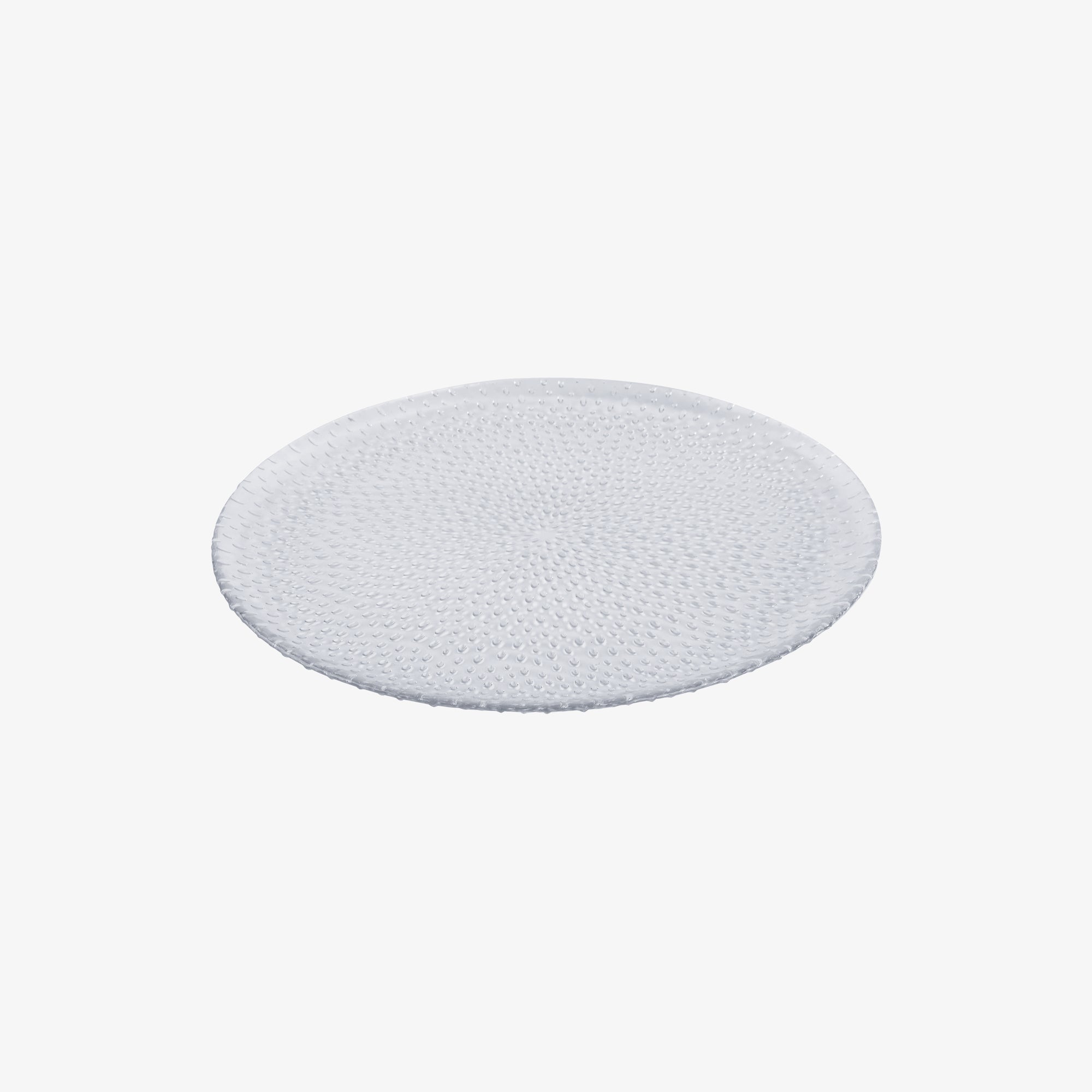 RAW Glass Beads lunch plate | Clear