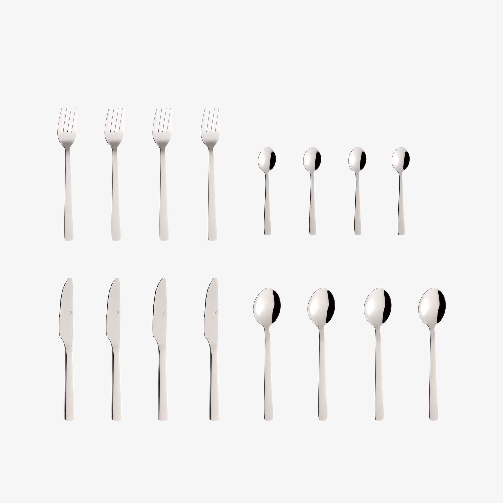 RAW 16 piece cutlery set | Mirror Polish