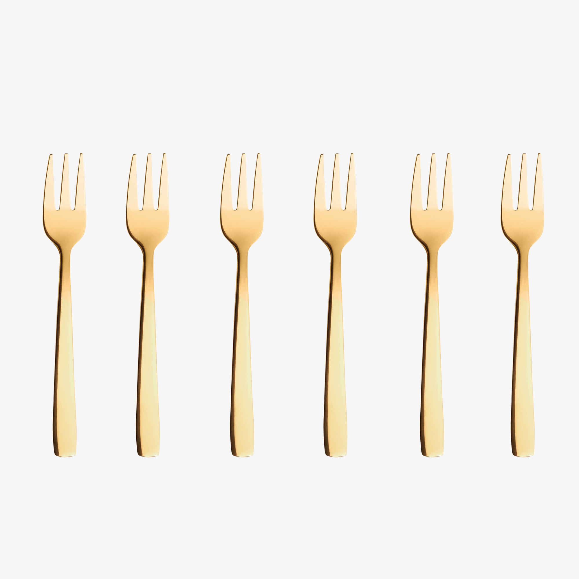 RAW cake fork 6 pcs. | Gold
