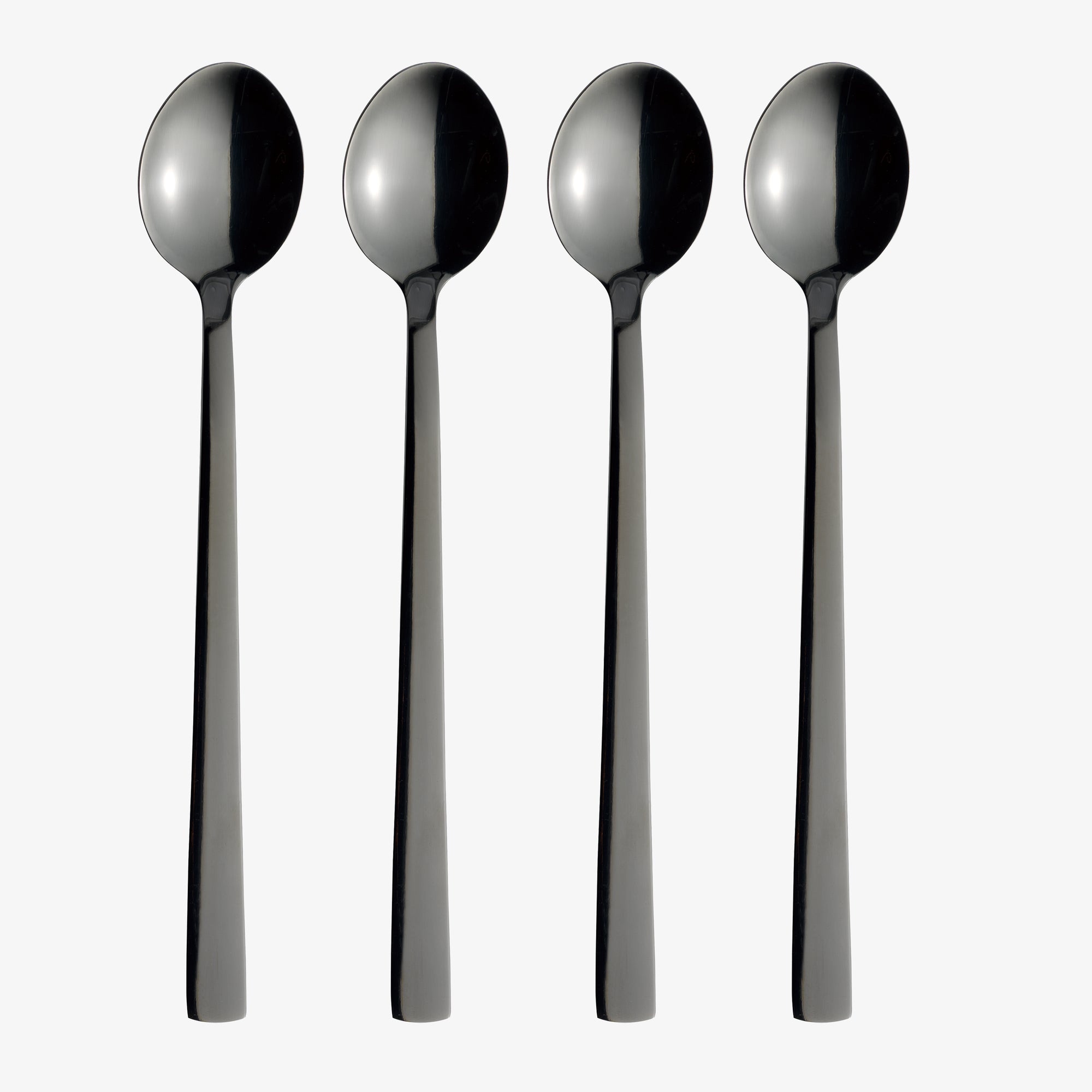 RAW café latte spoon 4 pcs. | Shiny Black