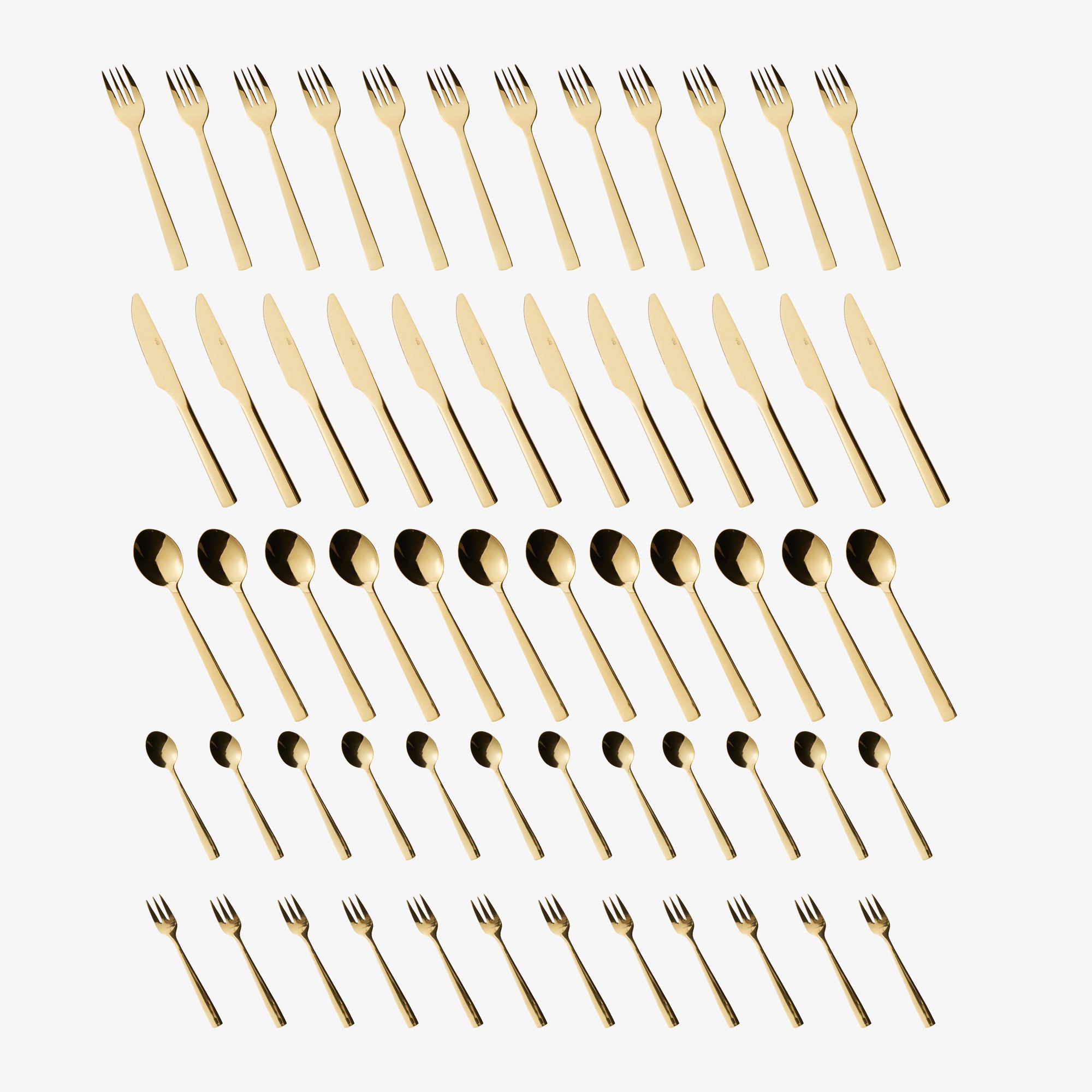 RAW 60-piece cutlery set | Gold
