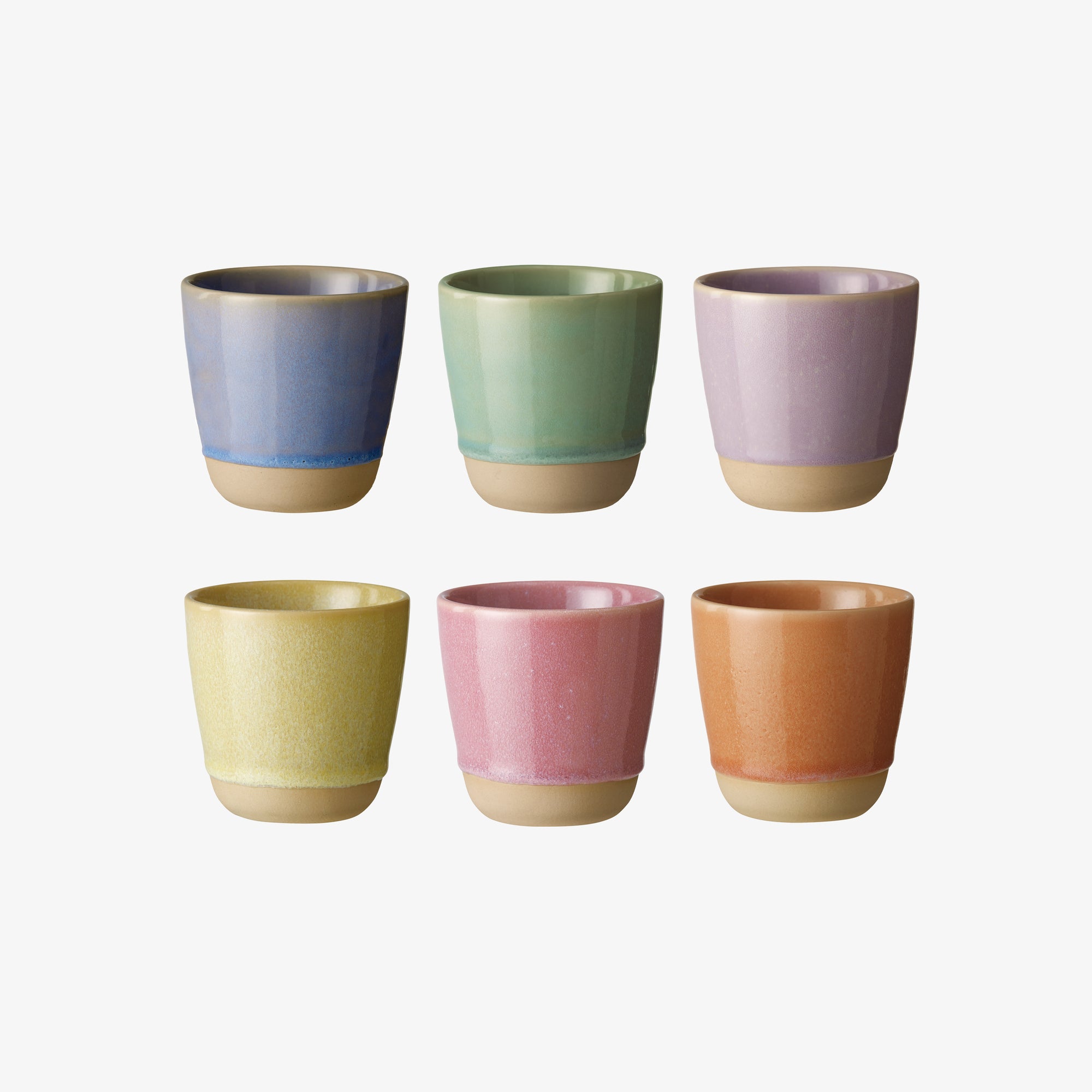 RAW Colour mug without handle 6 pcs. 30 cl | Mix