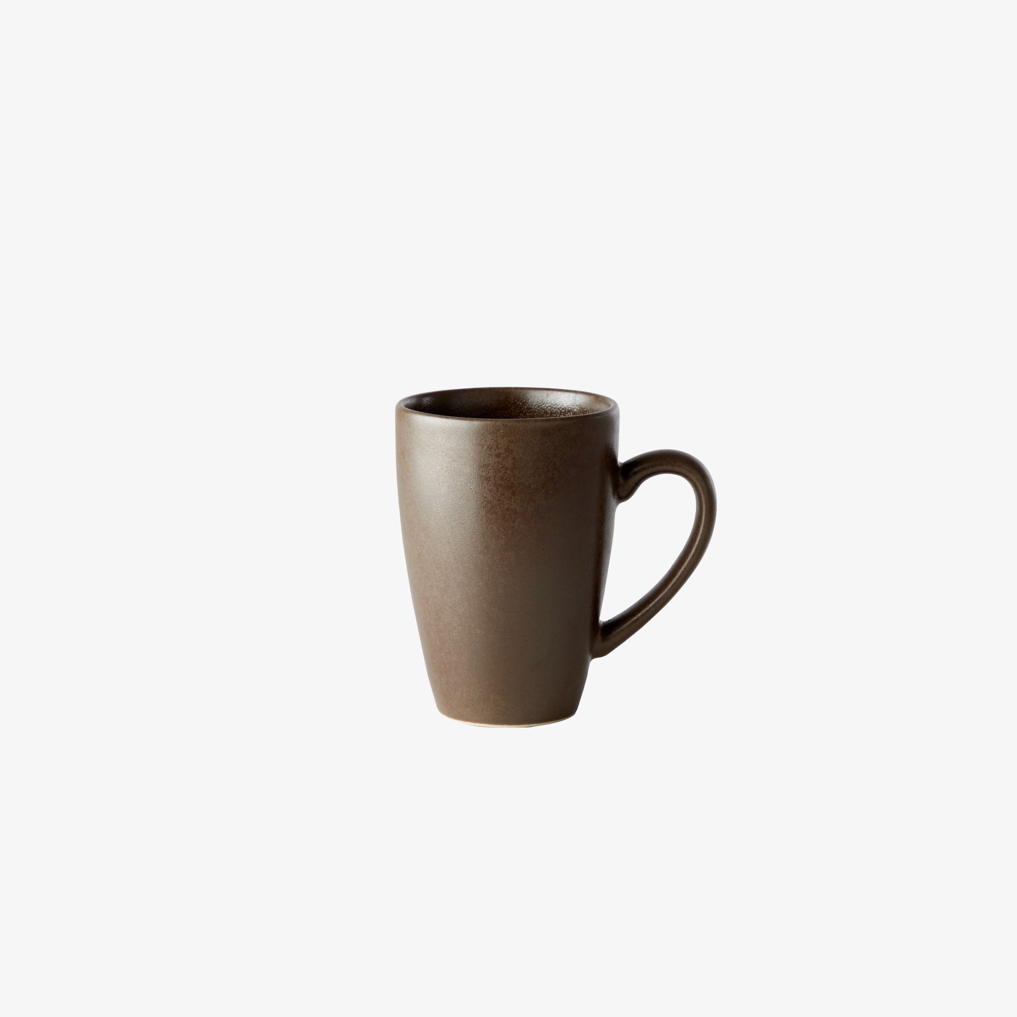 Ceramic Workshop mug with handle | Matte Brown