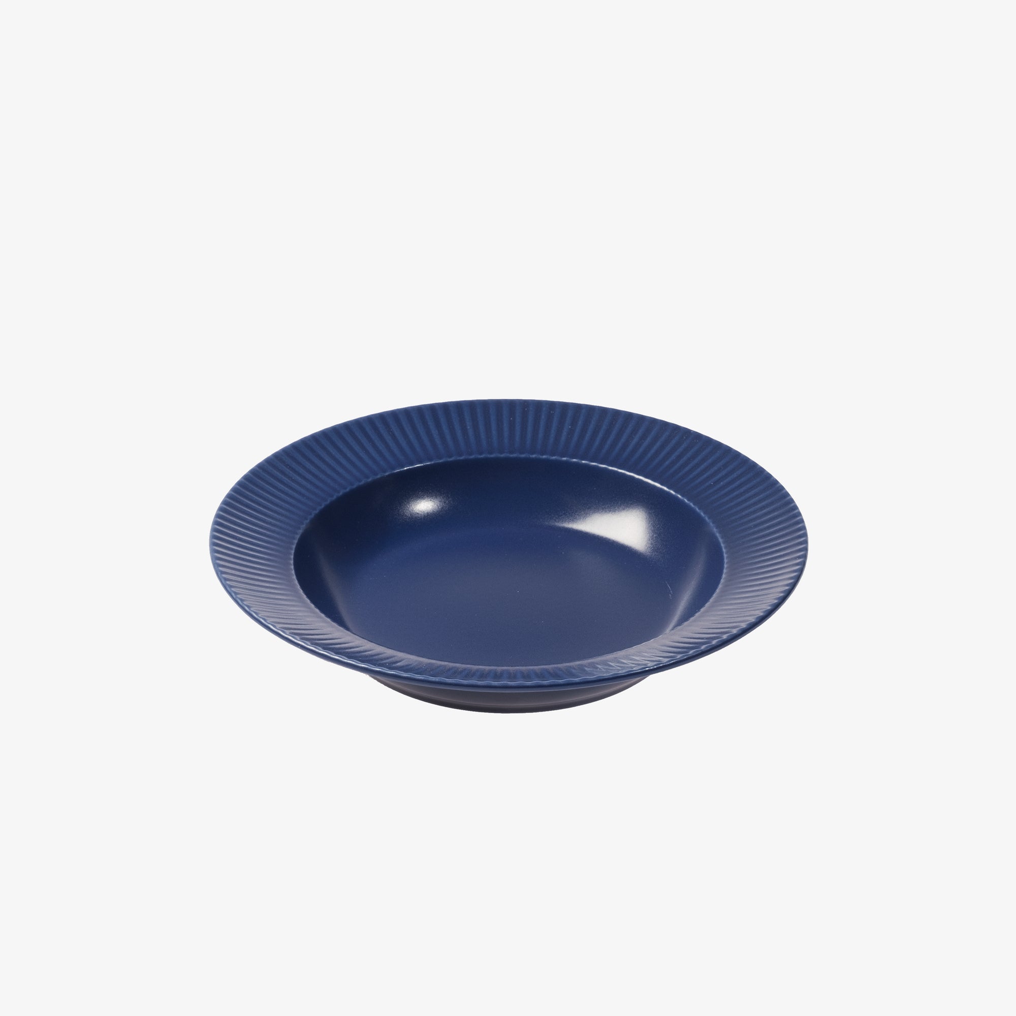 Groovy soup plate | Blue