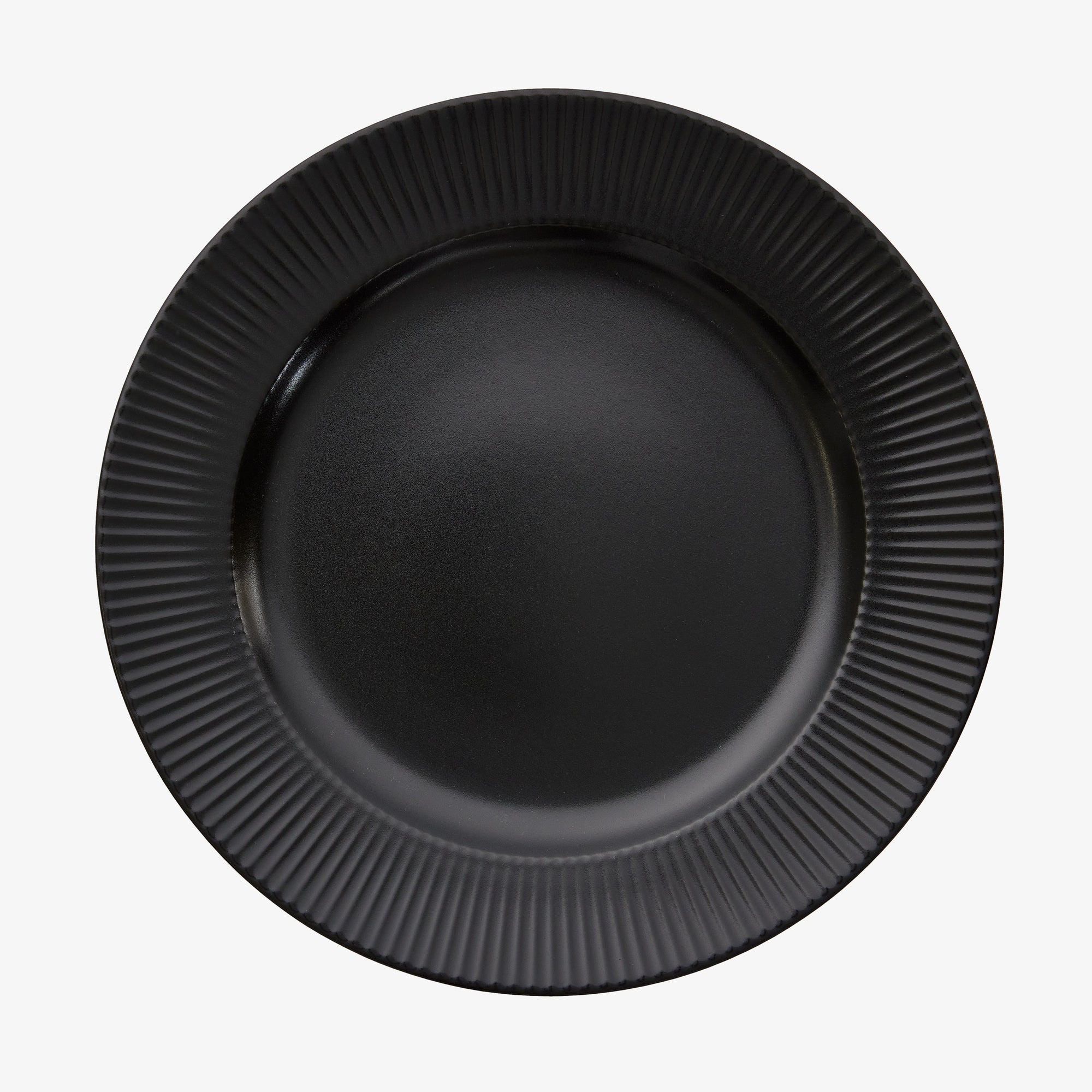 Groovy dinner plate | Black