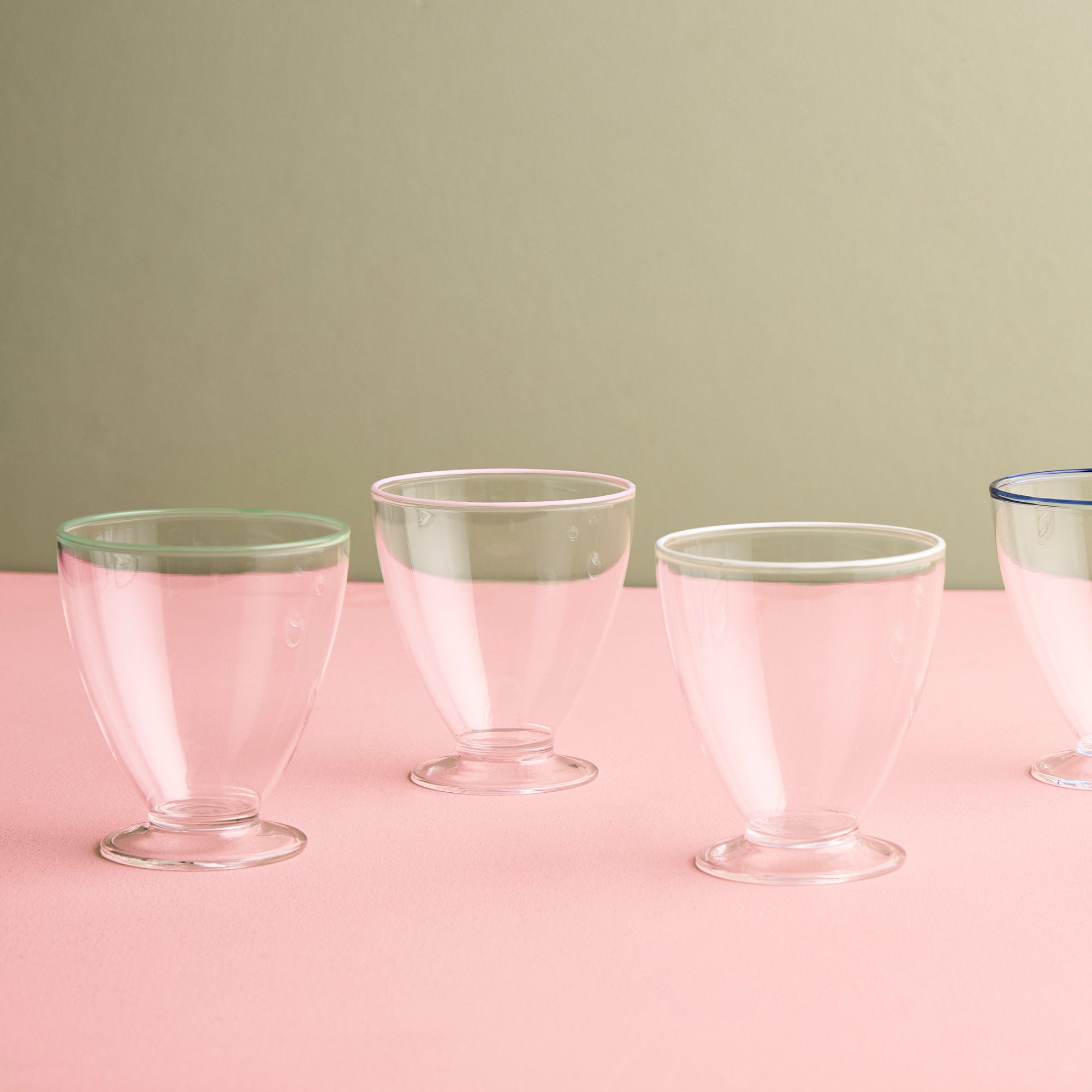Art dessert glass | Pistachio